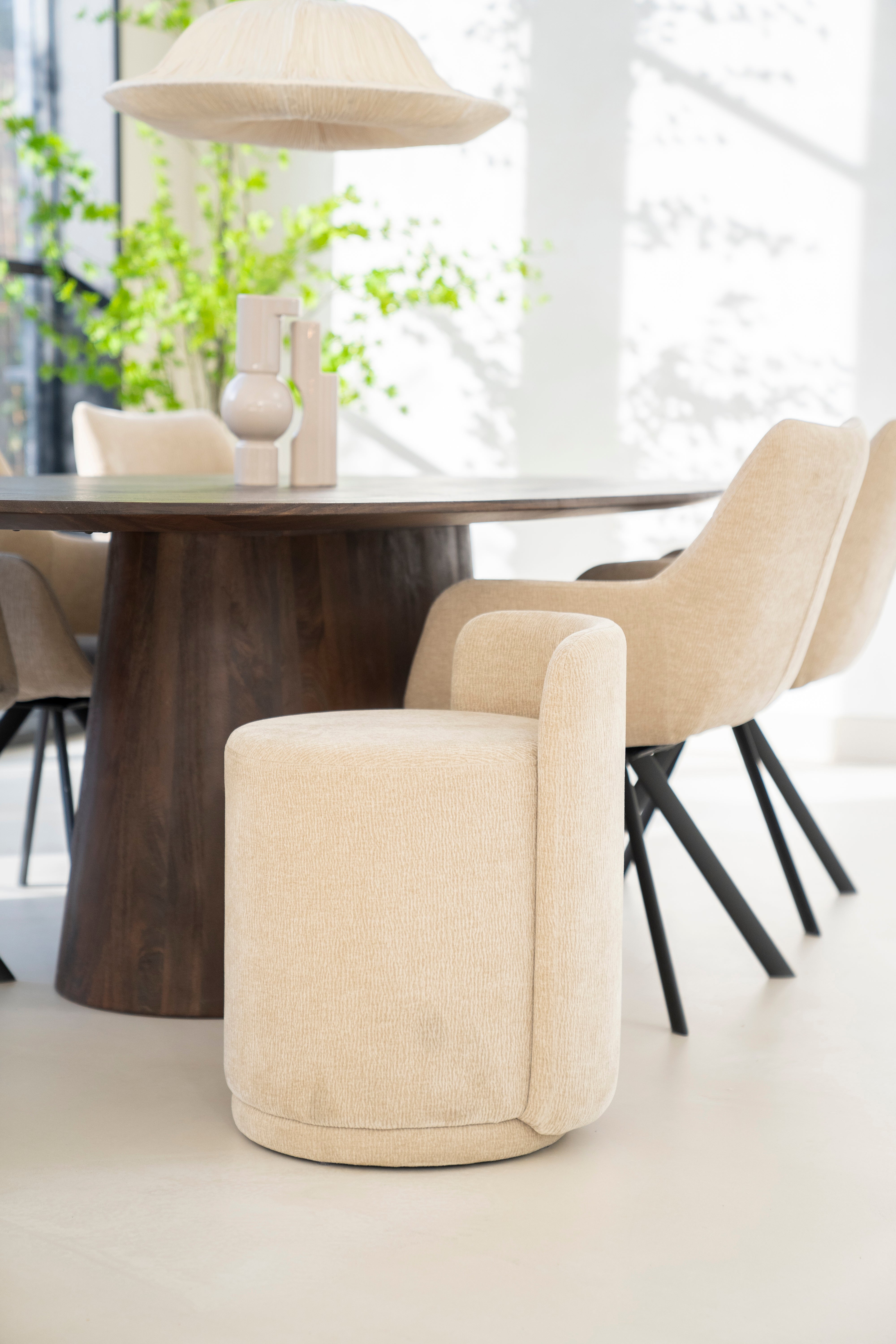 Hocker MARQUE beige