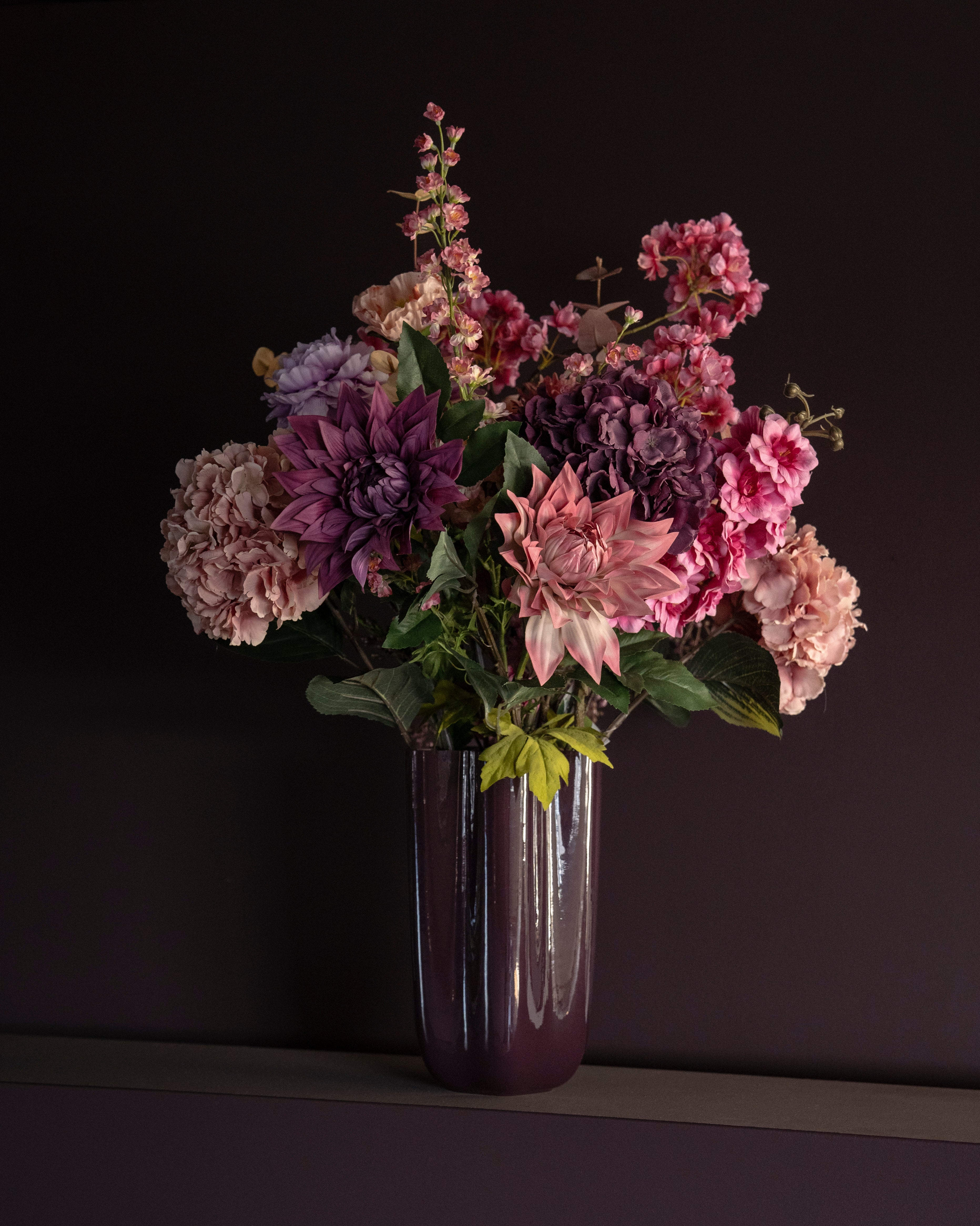 Glasvase FLORI braun