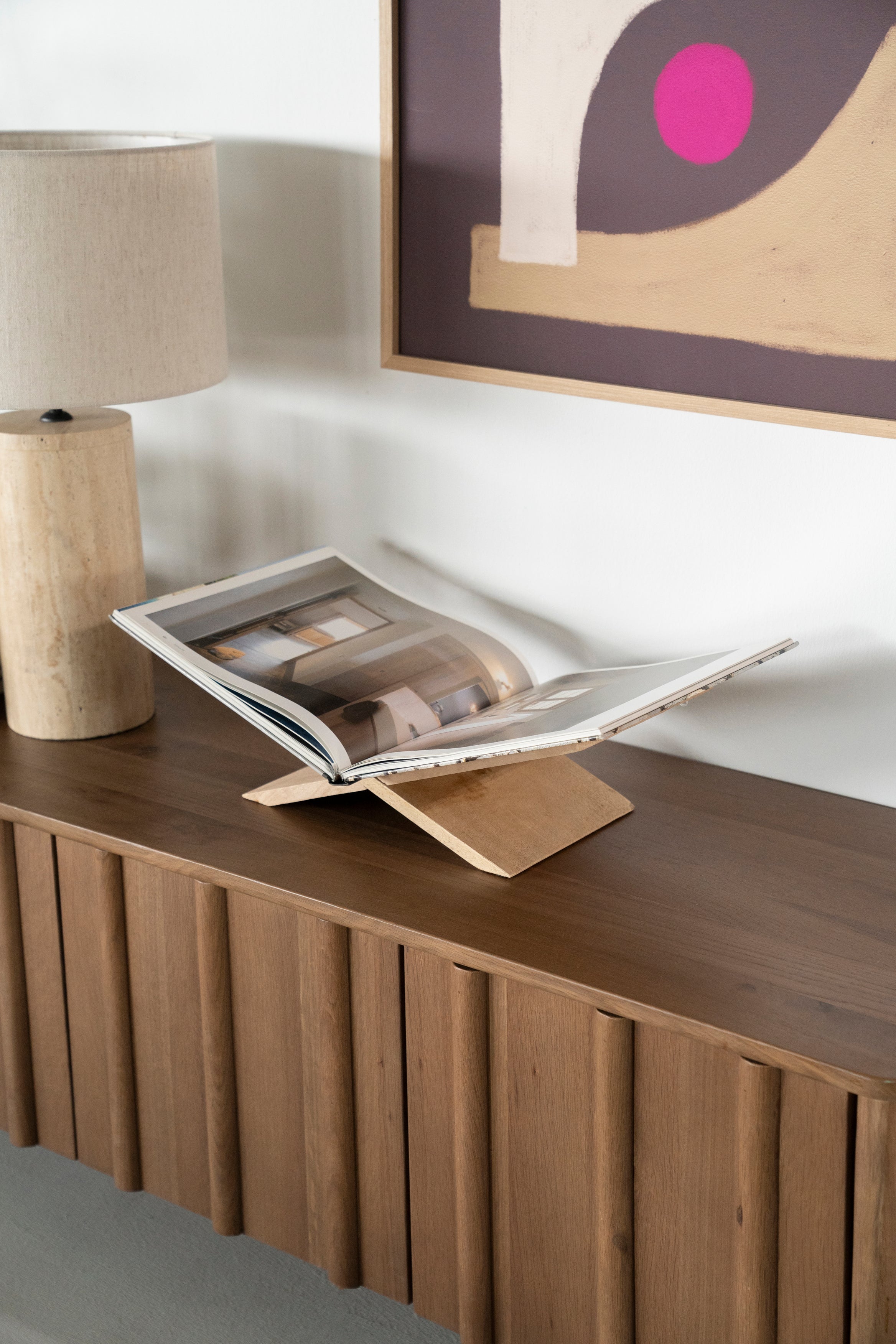 TEE Book Stand Light Mango Wood
