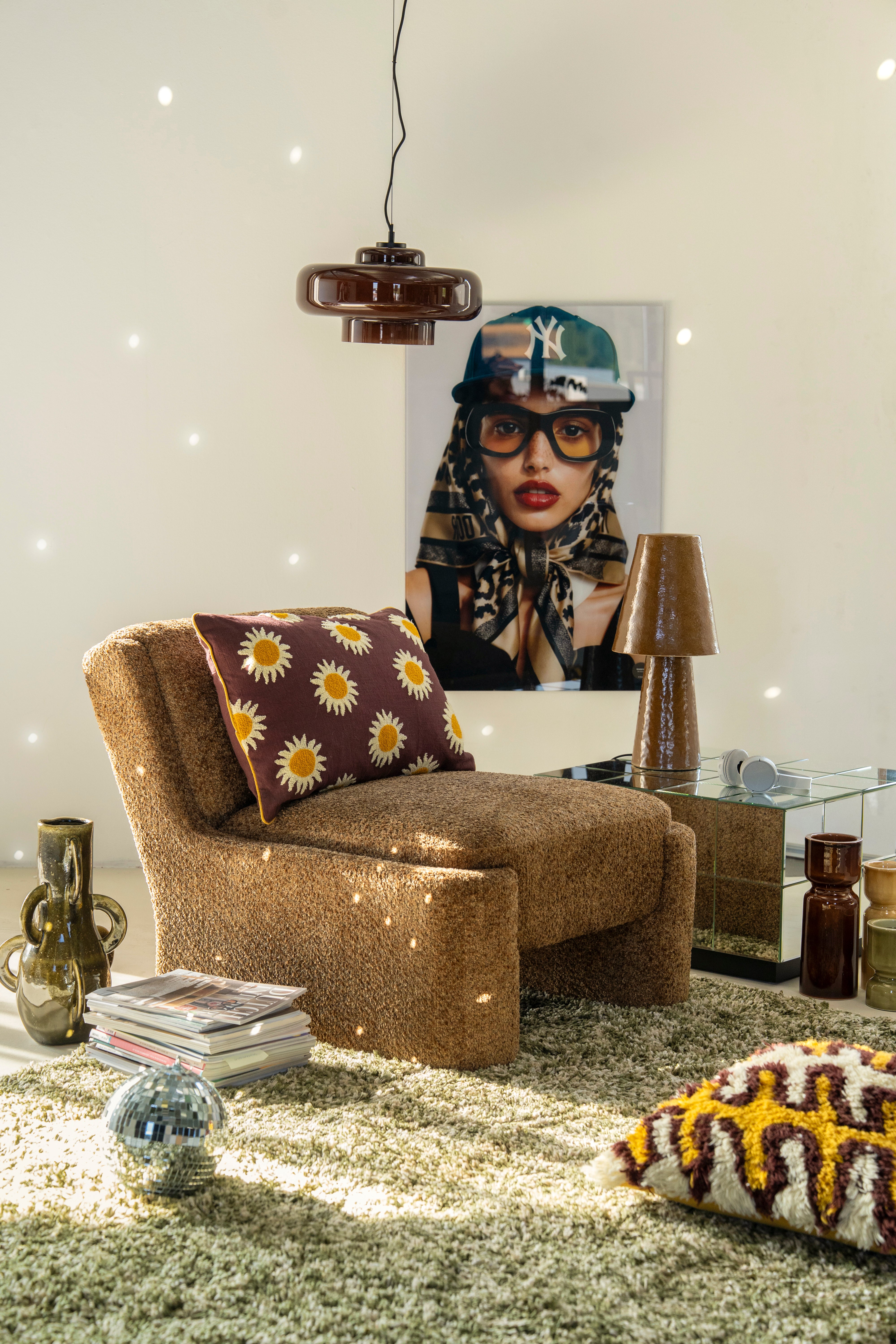 VETRO Brown Pendant Lamp