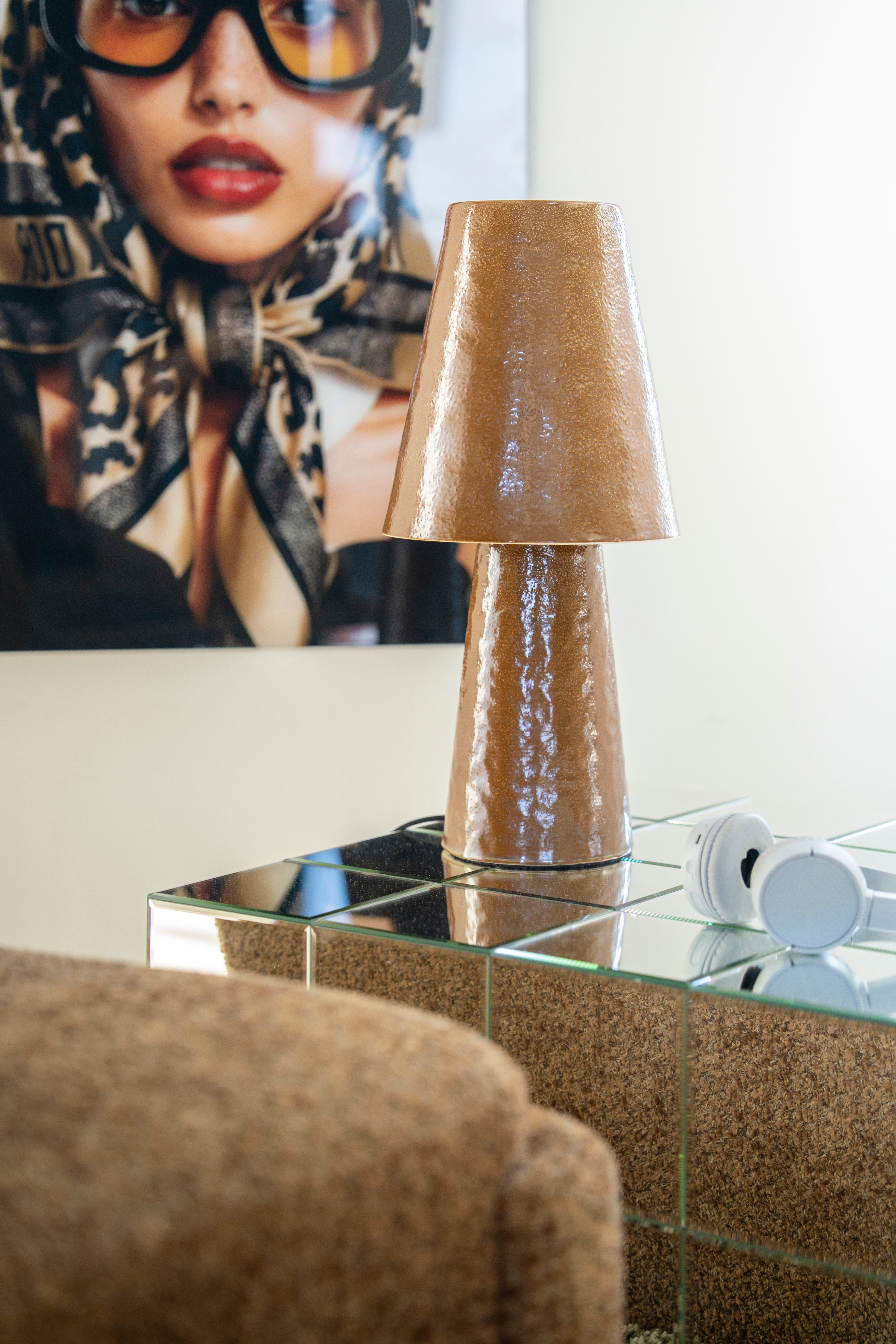 CLAYTON mustard table lamp