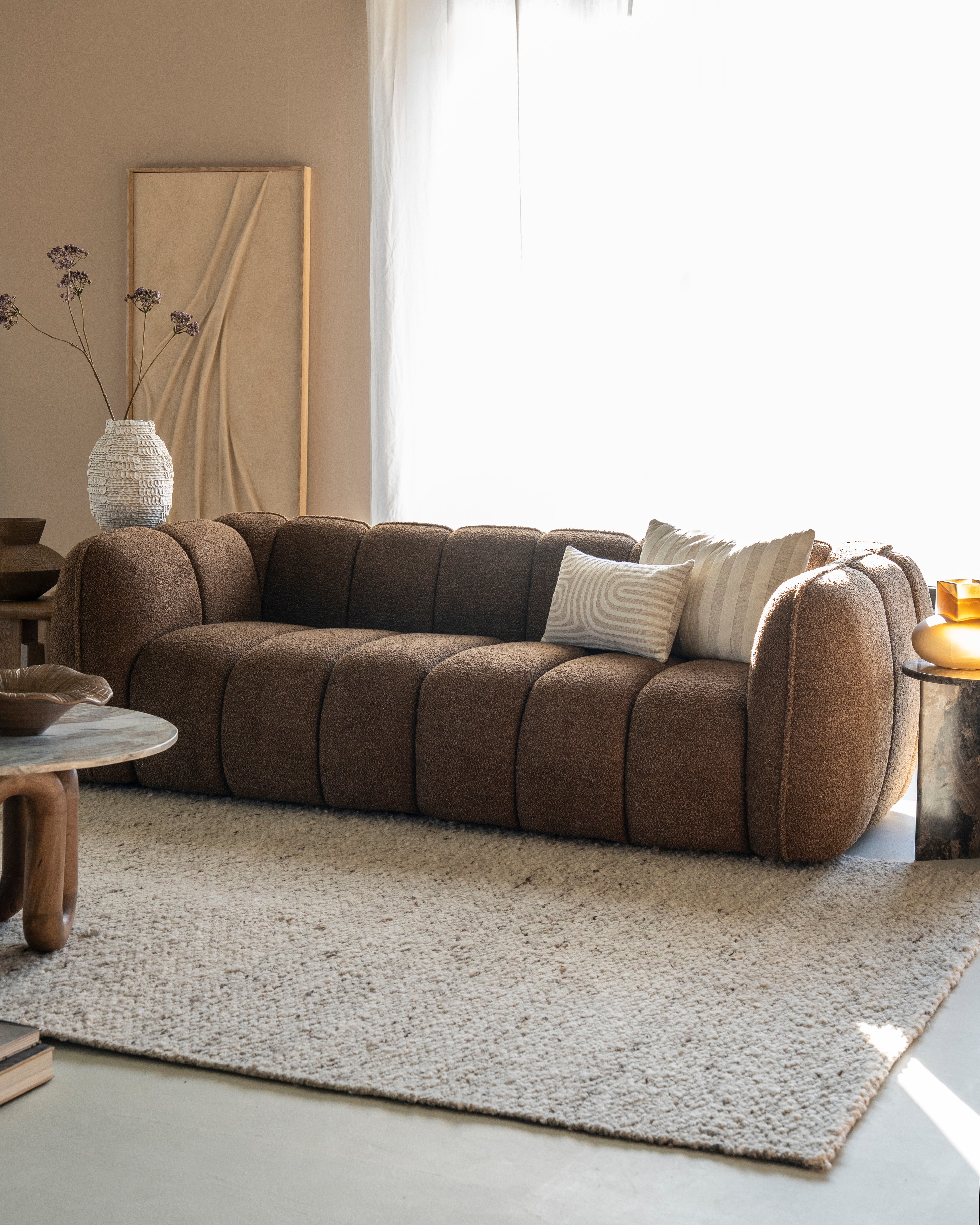 Sofa CUBETTO brązowy