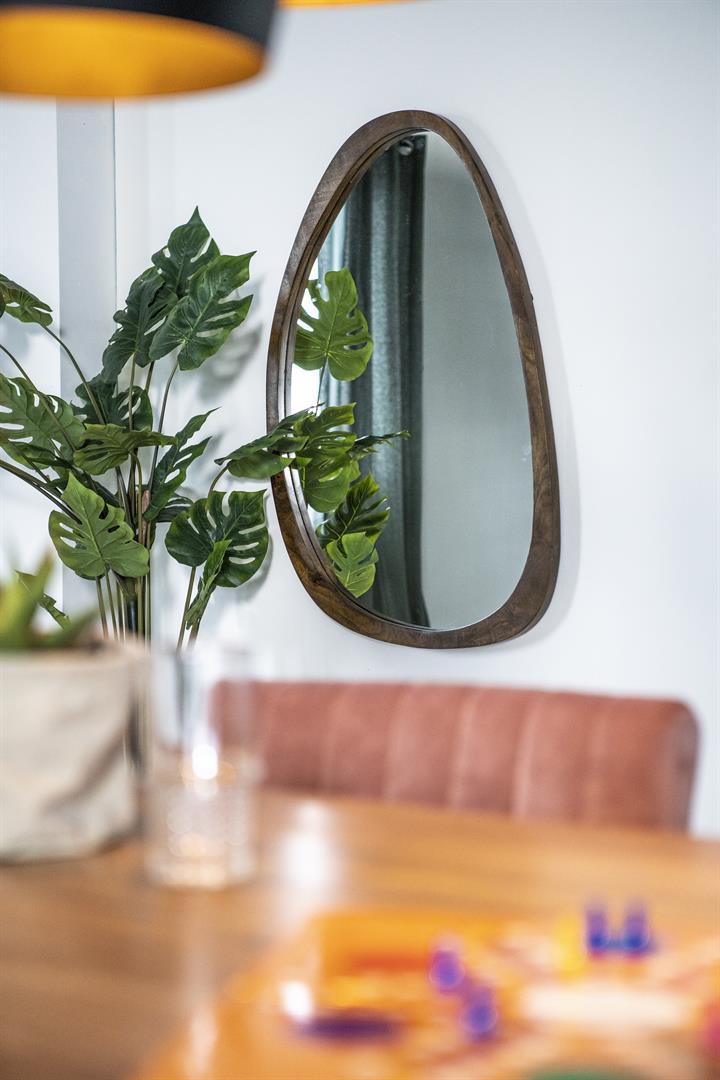 PLECTO Mirror Mango Wood