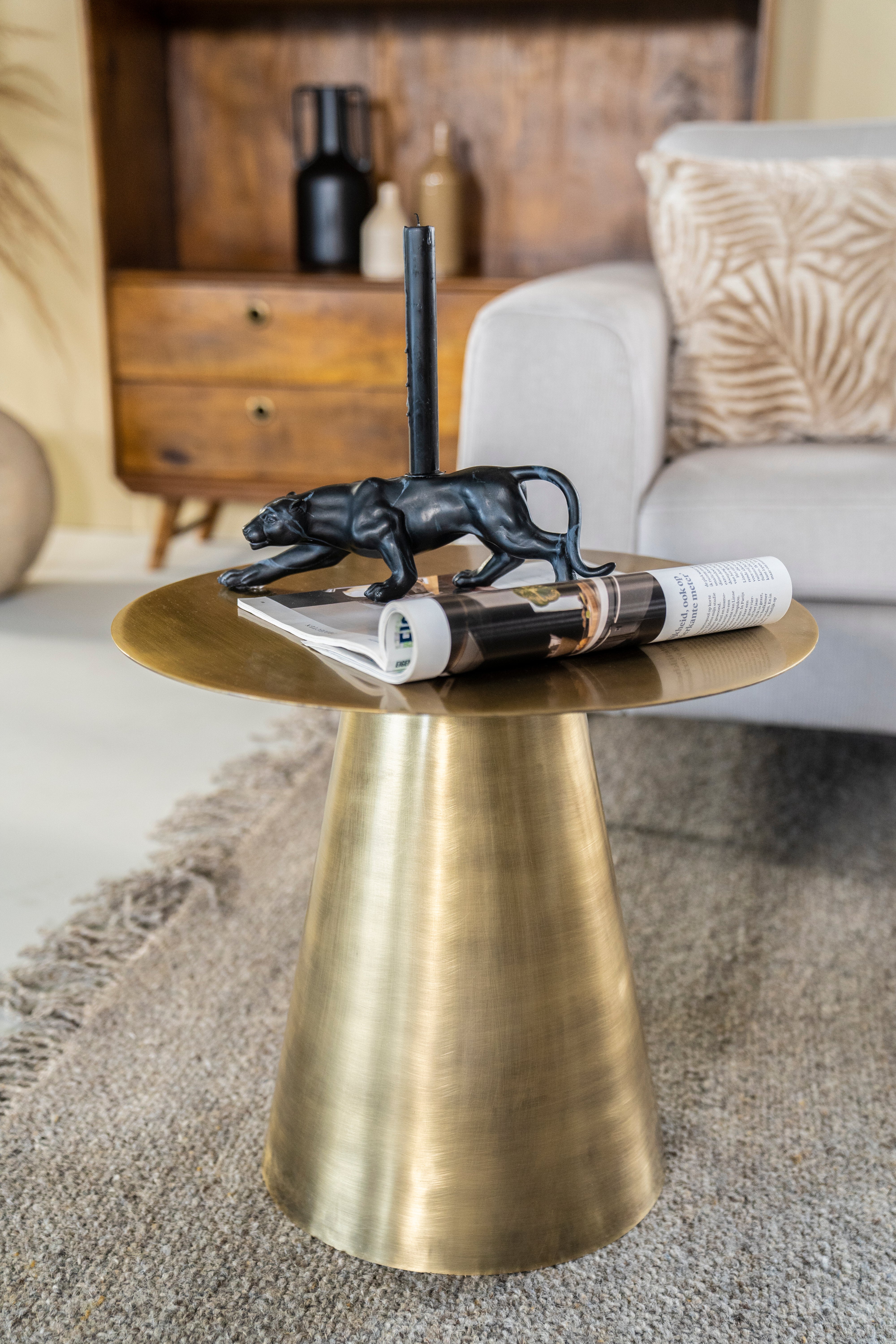 MASTIC gold side table