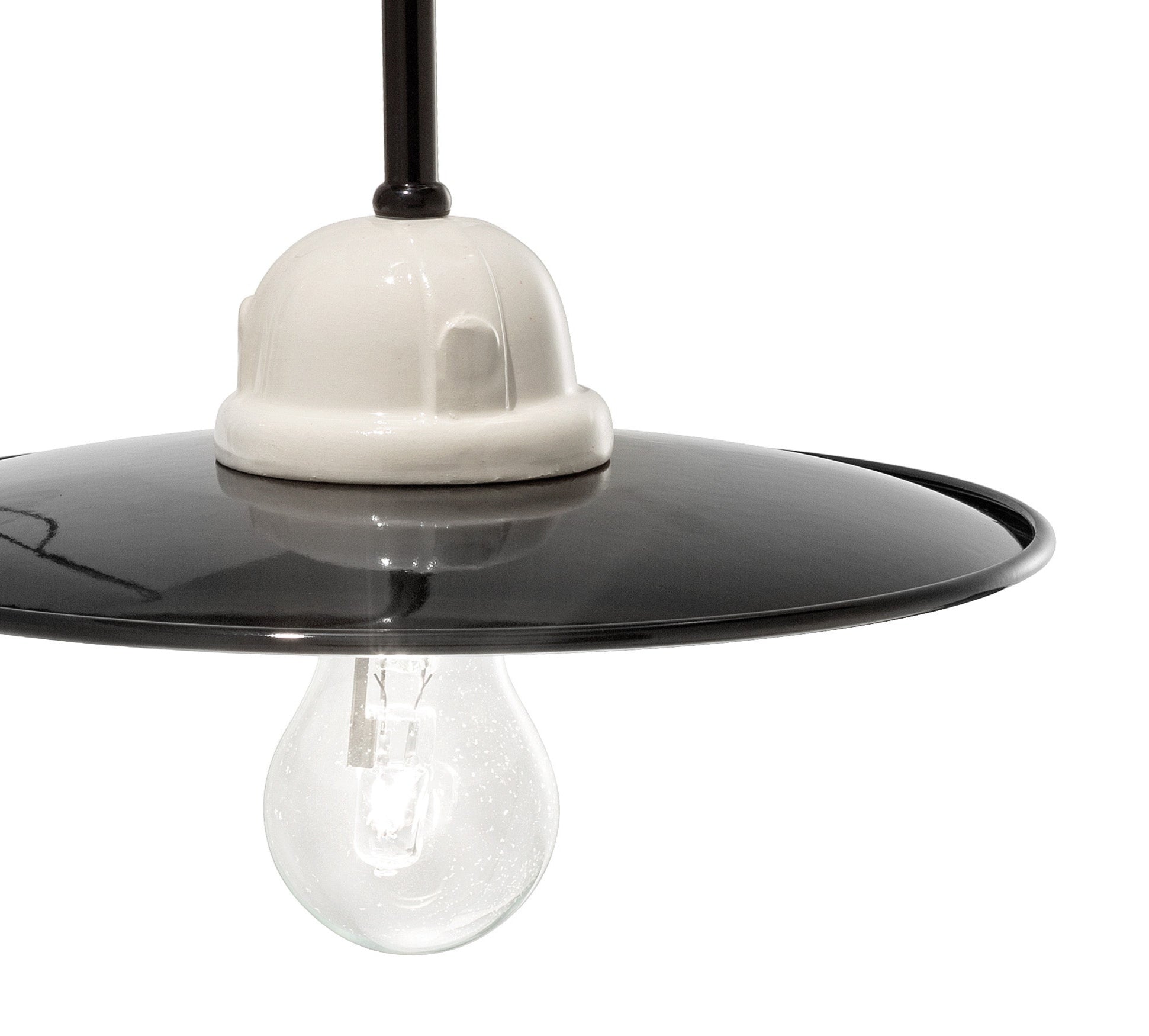 Wandlamp keramisch B&W zwart-wit