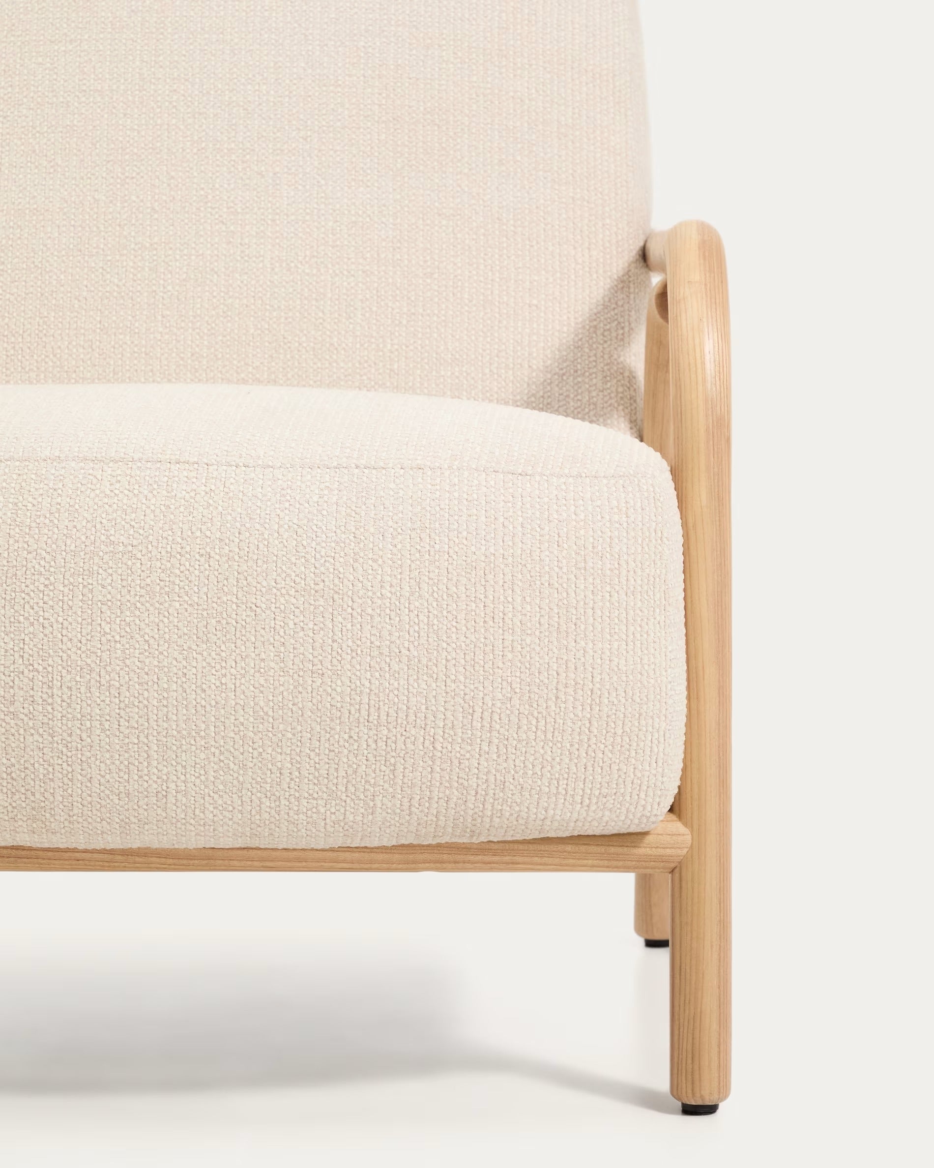 Beige SYLO armchair with ash base