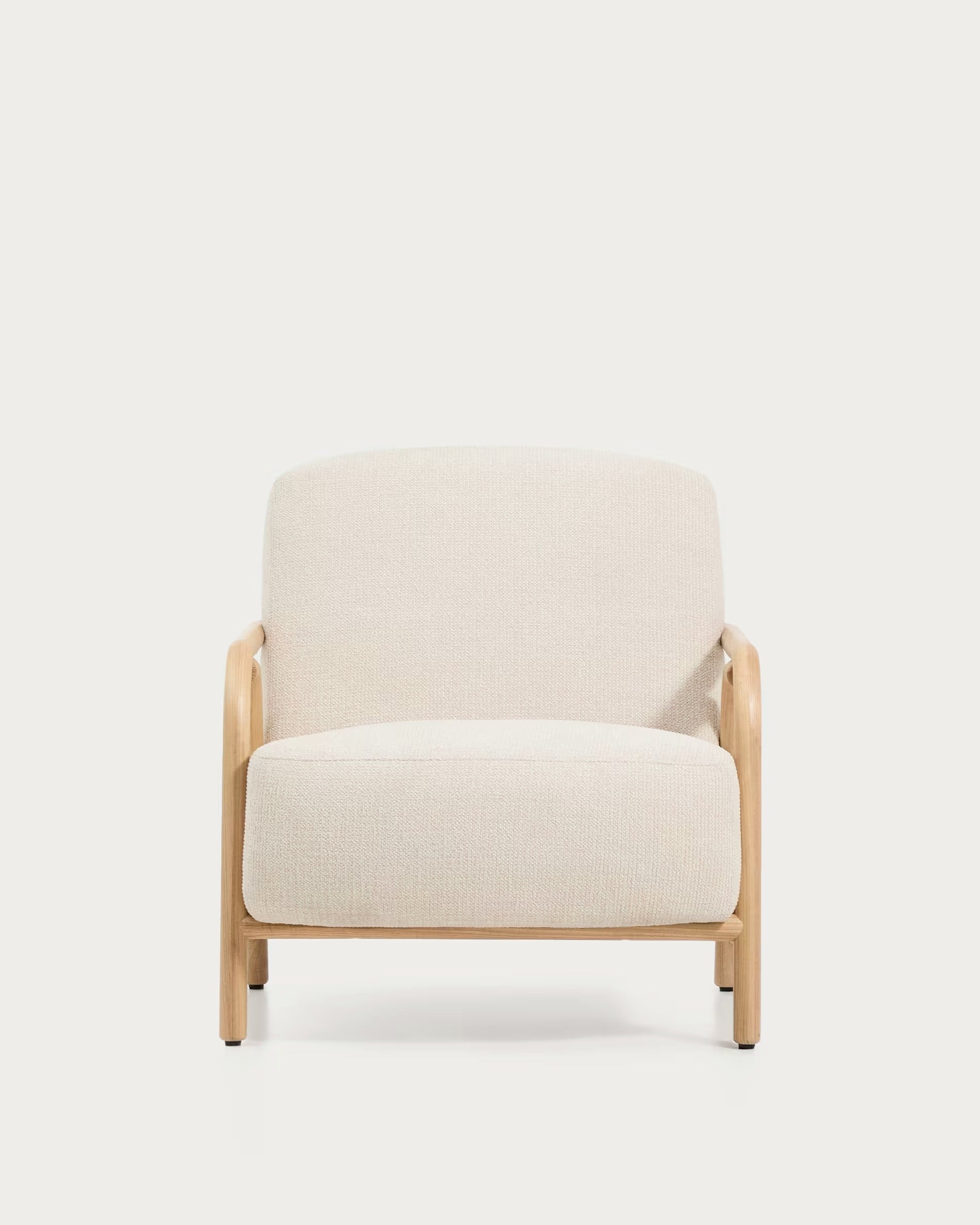 Beige SYLO armchair with ash base