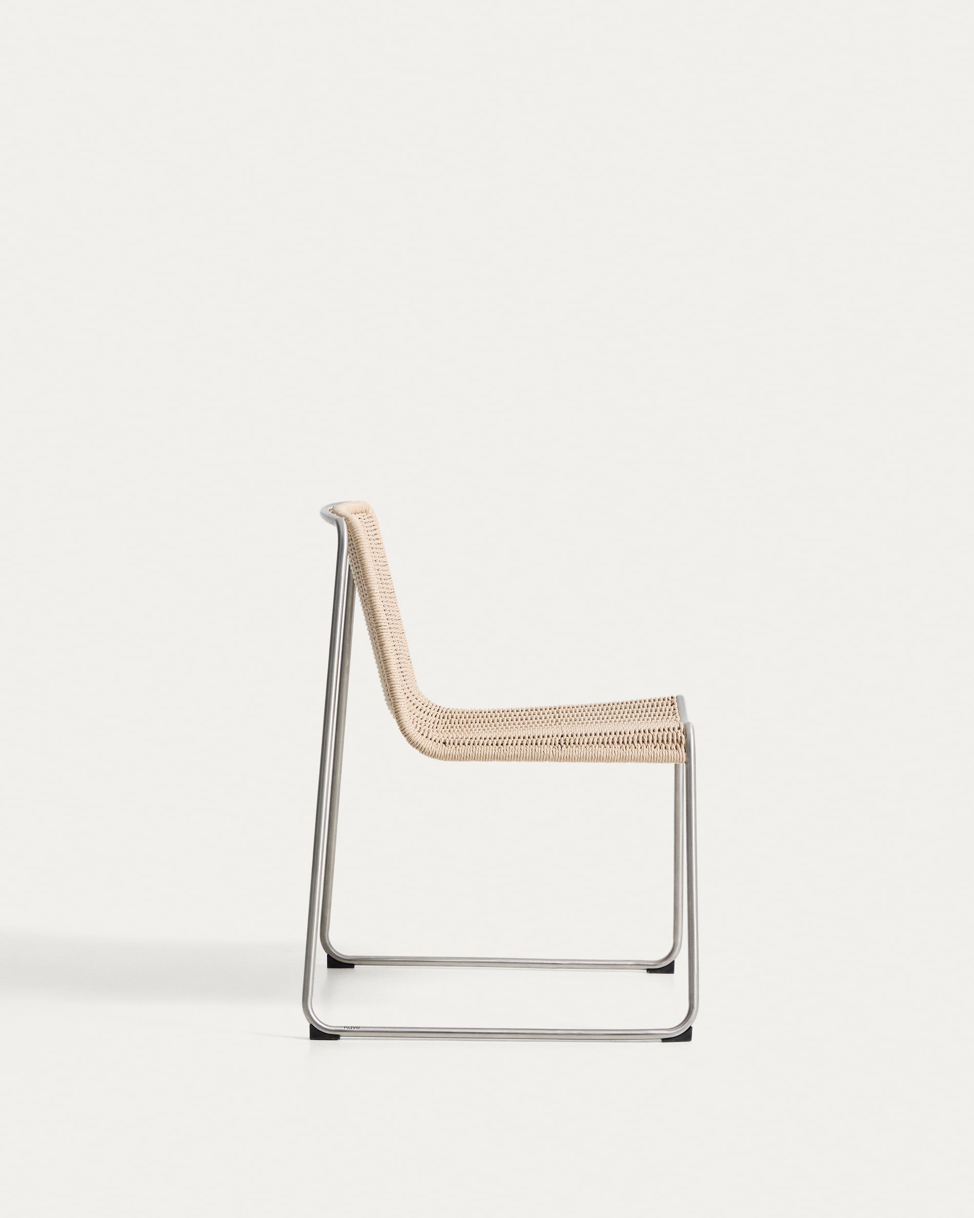 Tuinstoel TAVARI beige met stalen basis