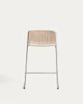 Buitenbarstoel TAVARI beige met stalen basis