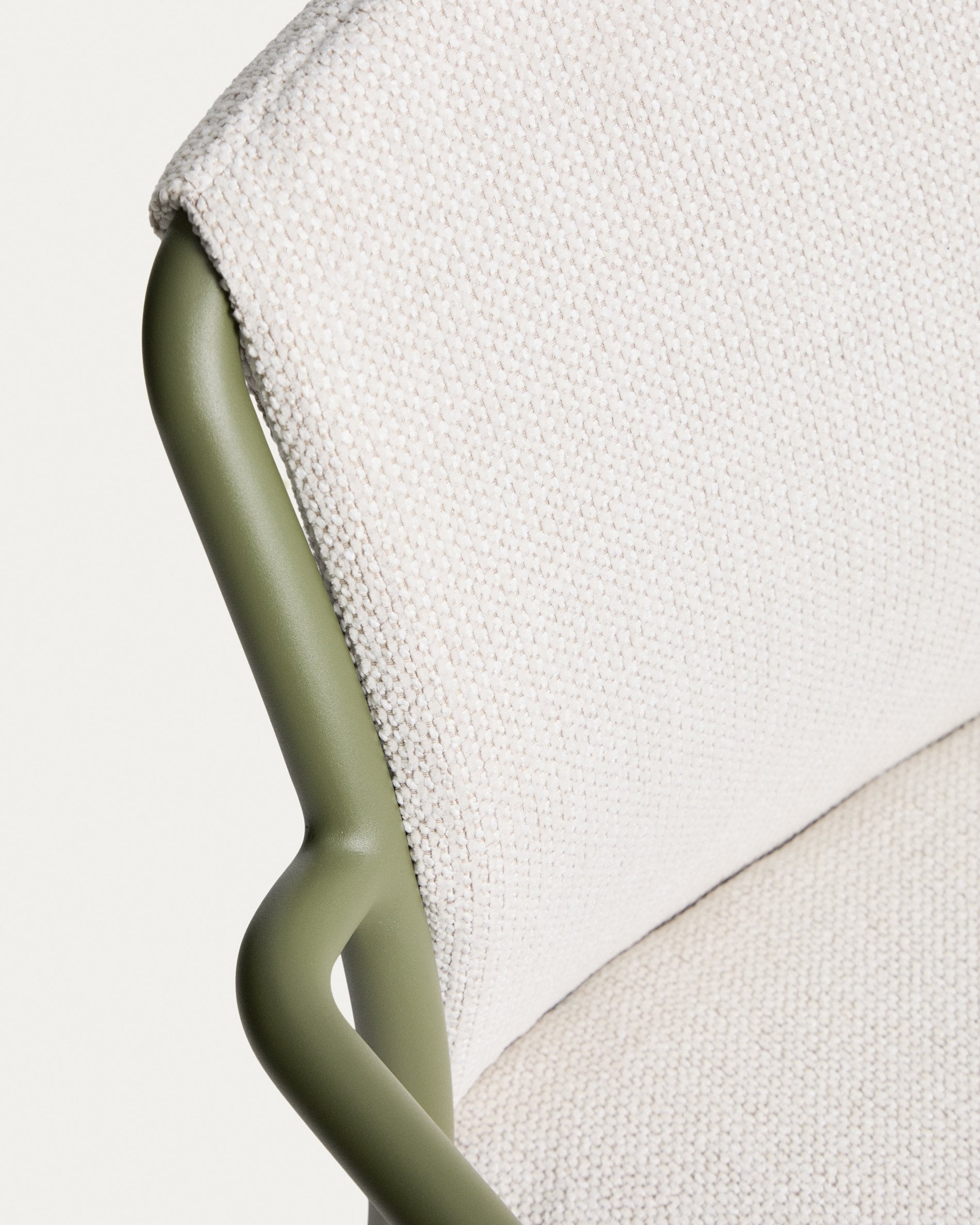 Gartenstuhl LINOSA beige mit grünem Gestell