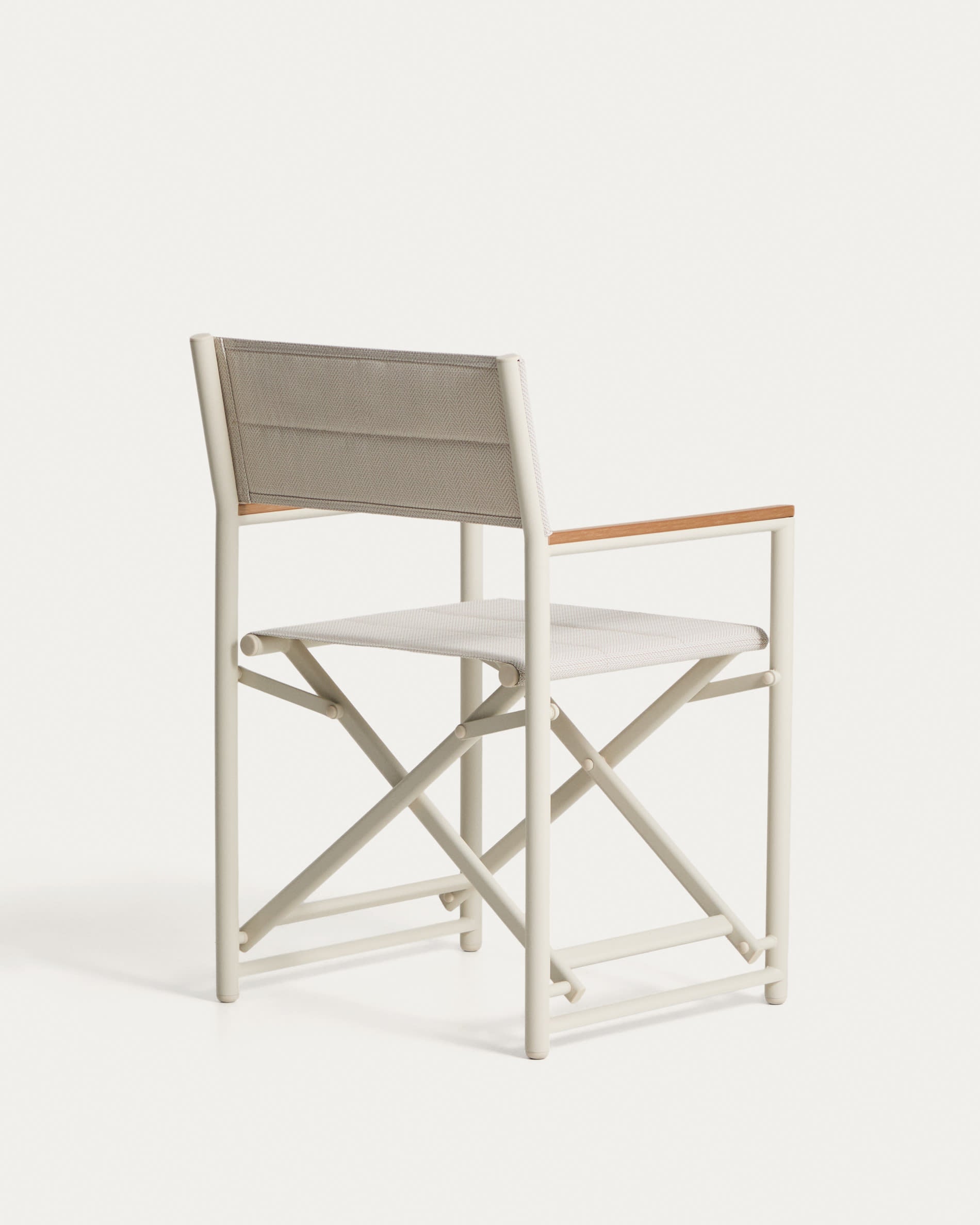 TISNO Ecru Folding Garden Chair