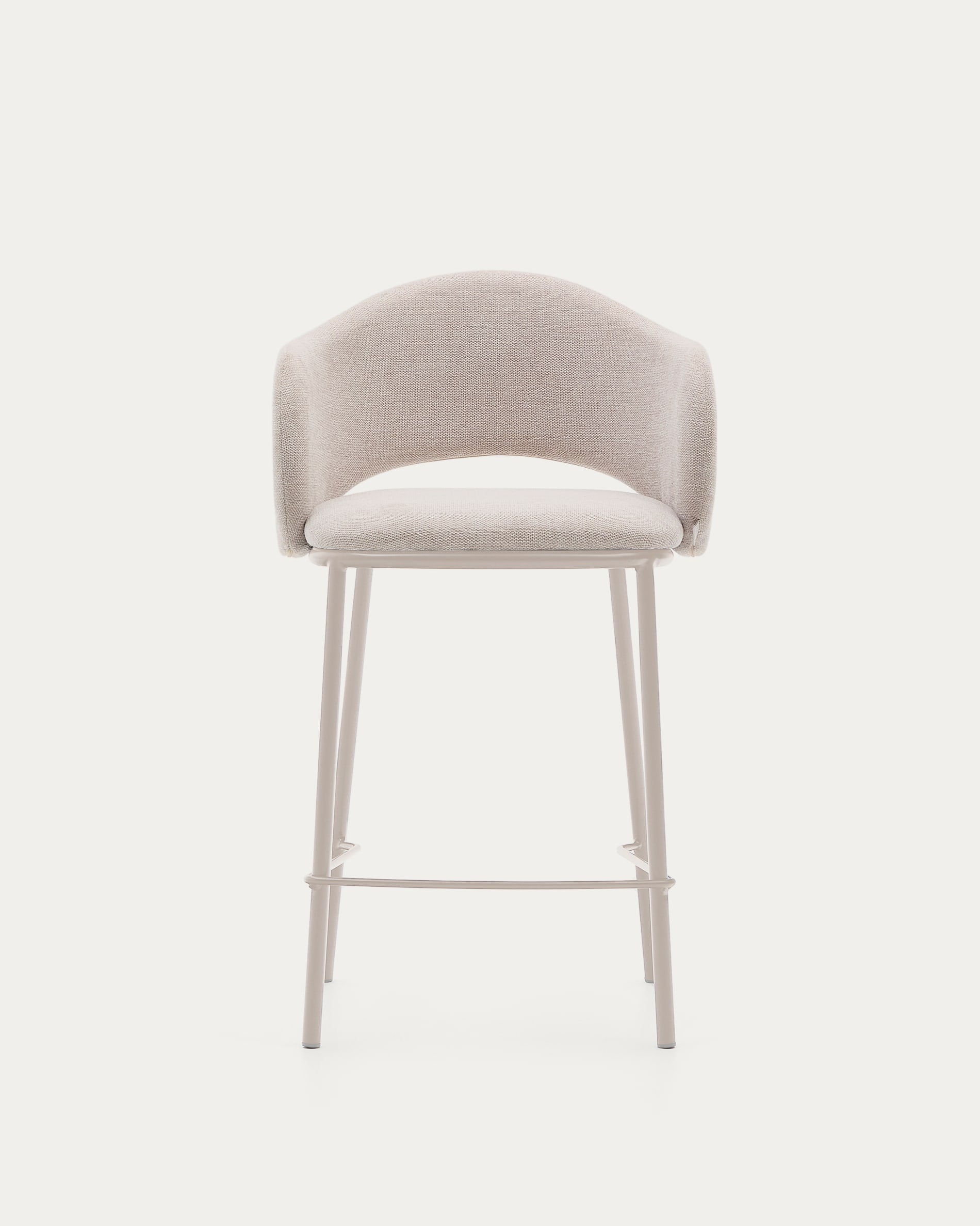 MAINA Bar Stool Beige Chenille