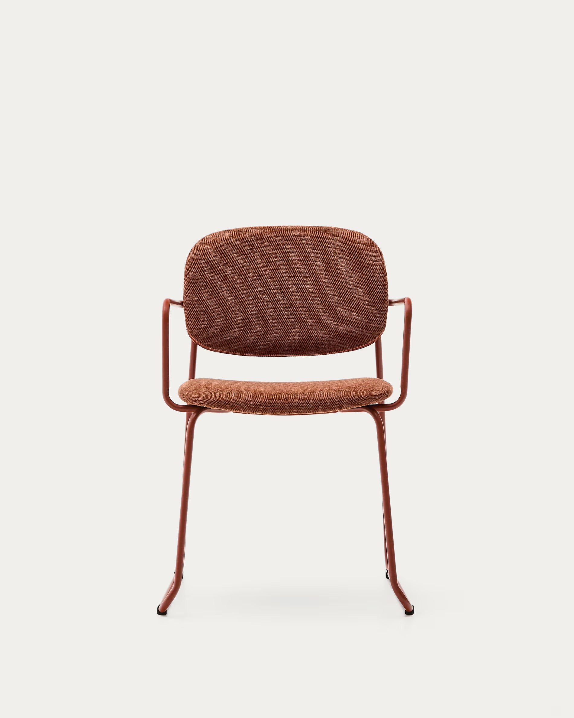 Stoel met armleuningen MELI terracotta