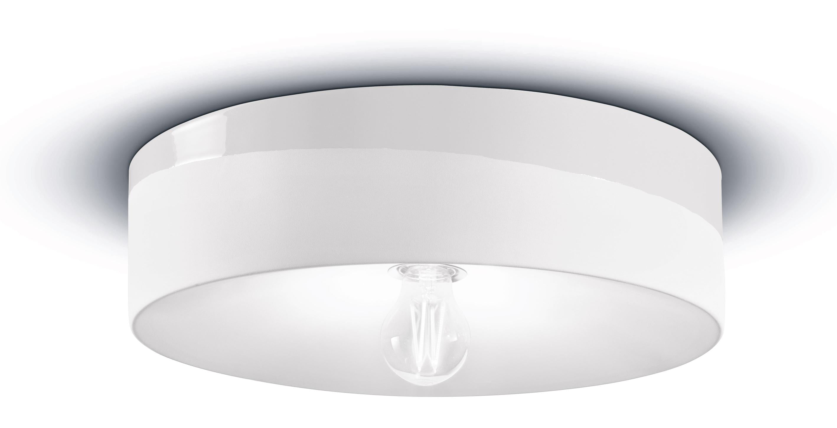 Witte keramische wandlamp PI
