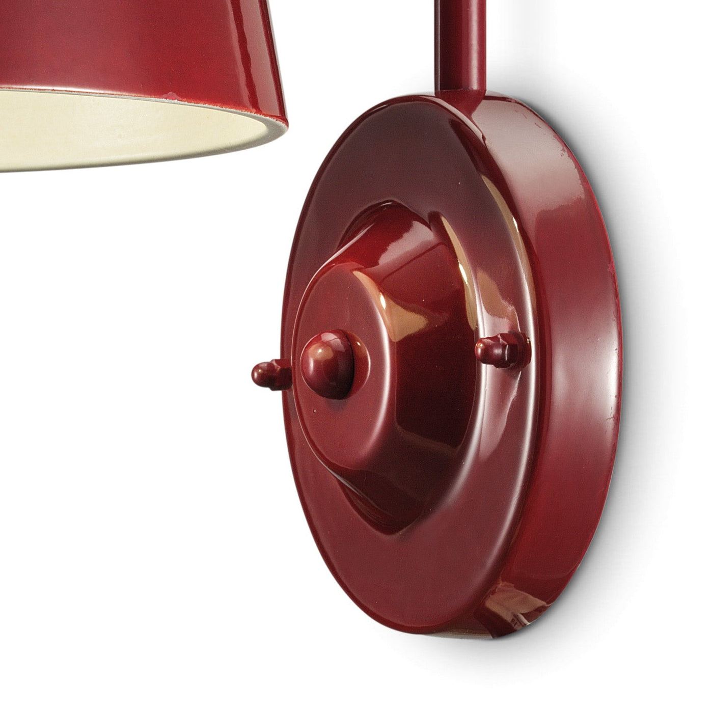 Wandlamp keramisch jaren '50 rood