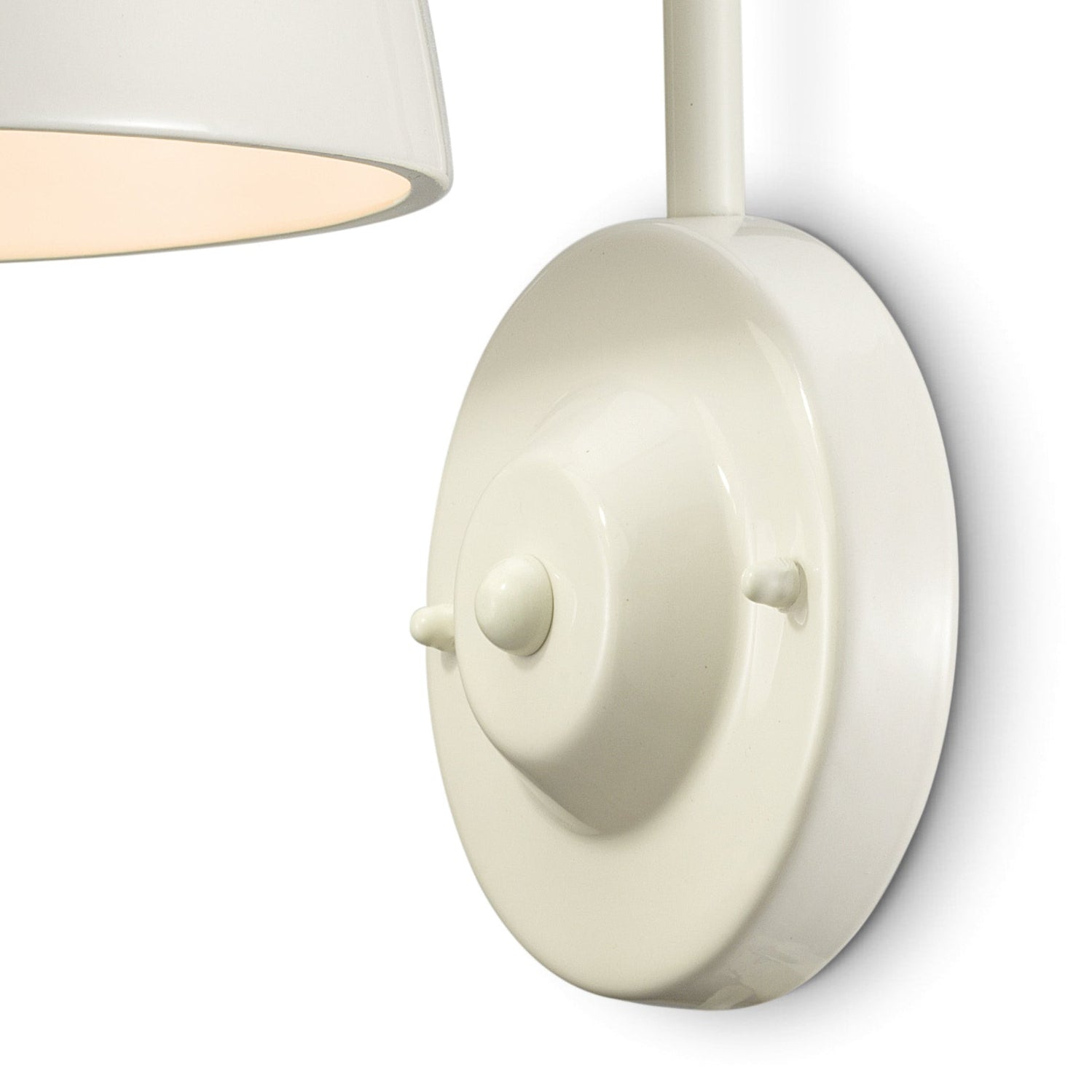 Wandlamp keramisch jaren '50 crème