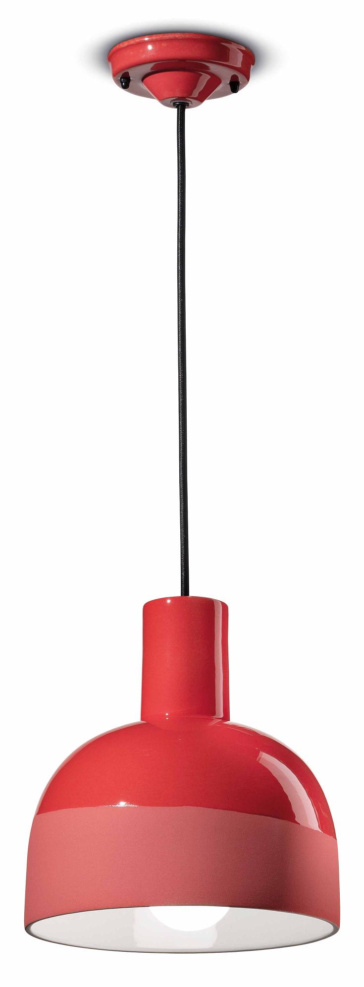 Lampa wisząca ceramiczna CAXIXI czerwony – styl nowoczesny