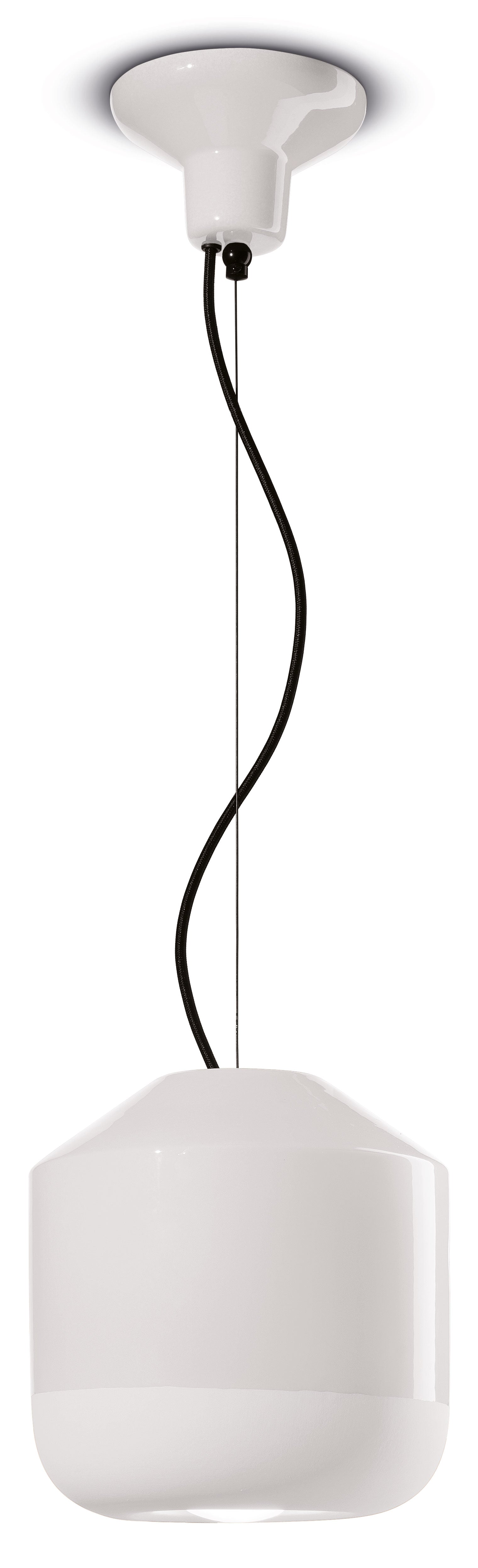 Witte keramische hanglamp BELLOTA