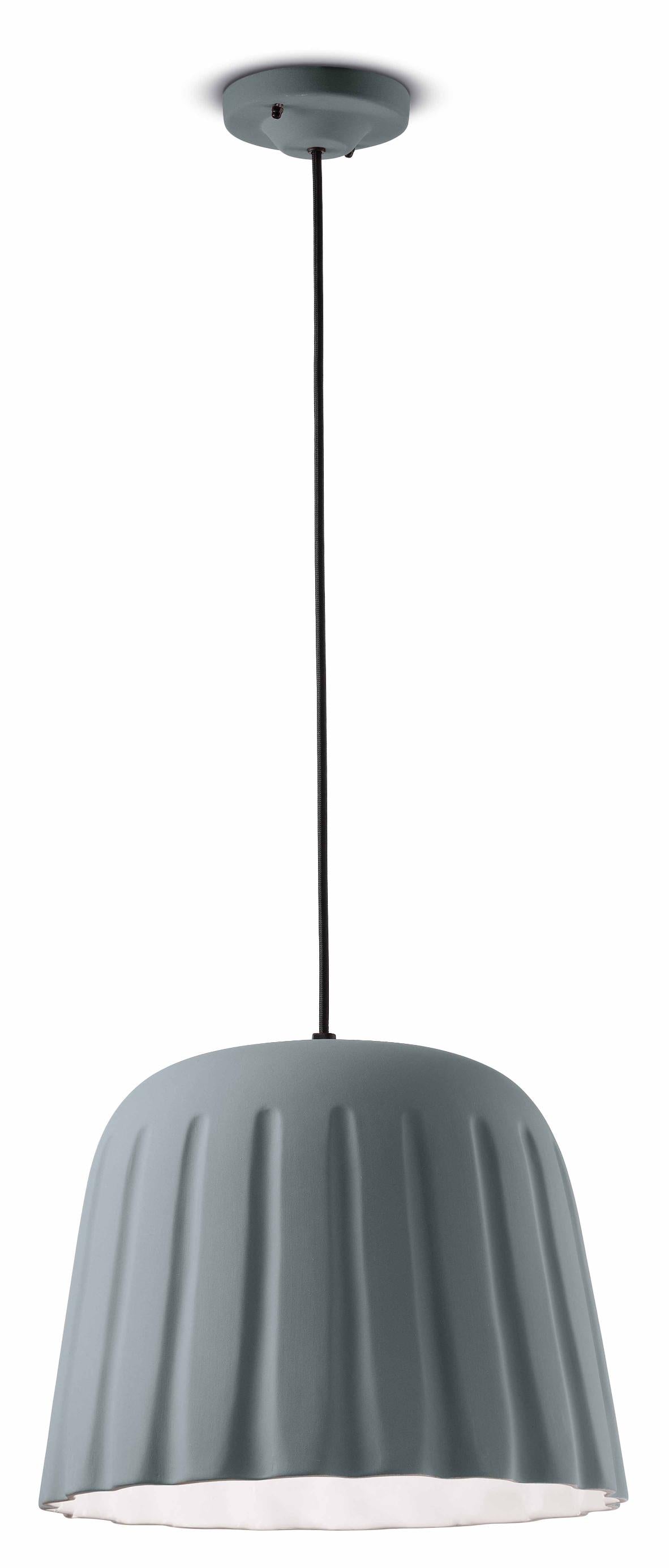 Lampa wisząca ceramiczna MADAME GRES szary, marka Ferroluce