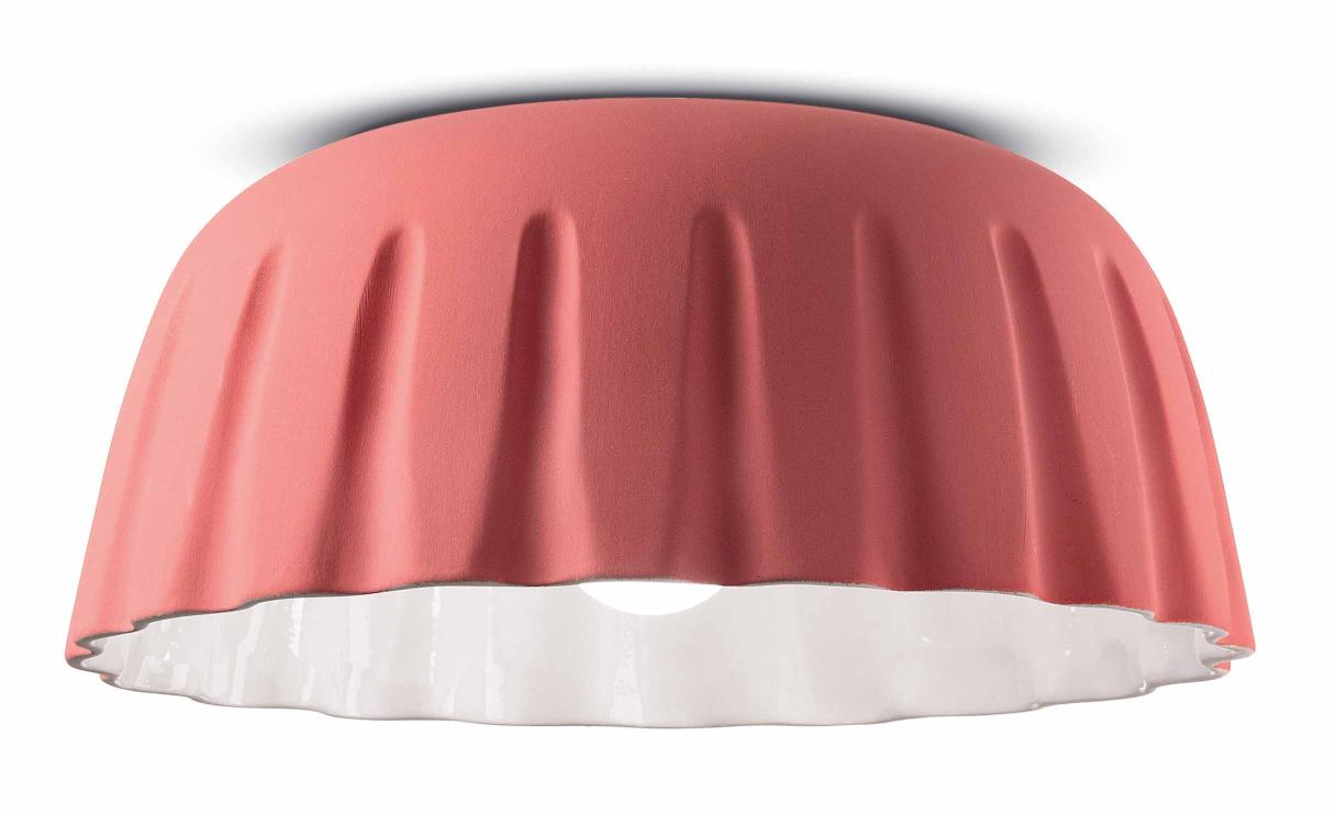 Ceramic ceiling lamp MADAME GRES coral
