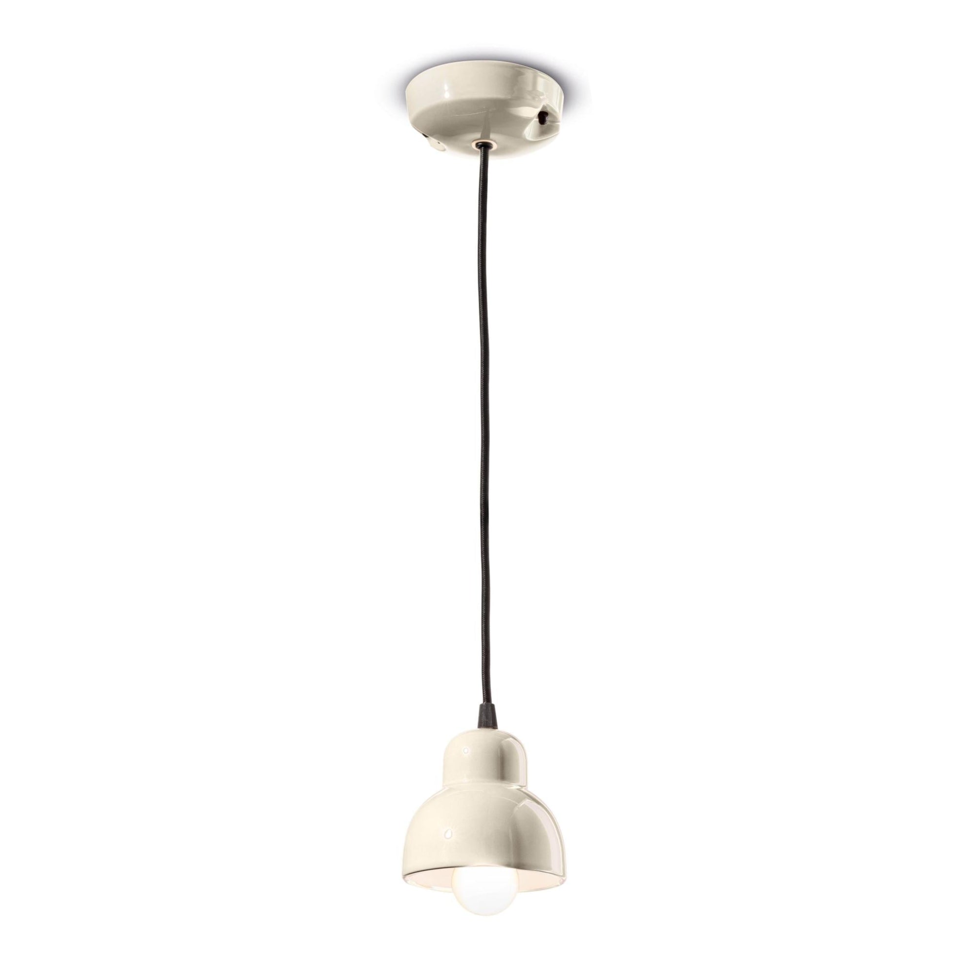 Hanglamp van keramiek BERIMBAU crème