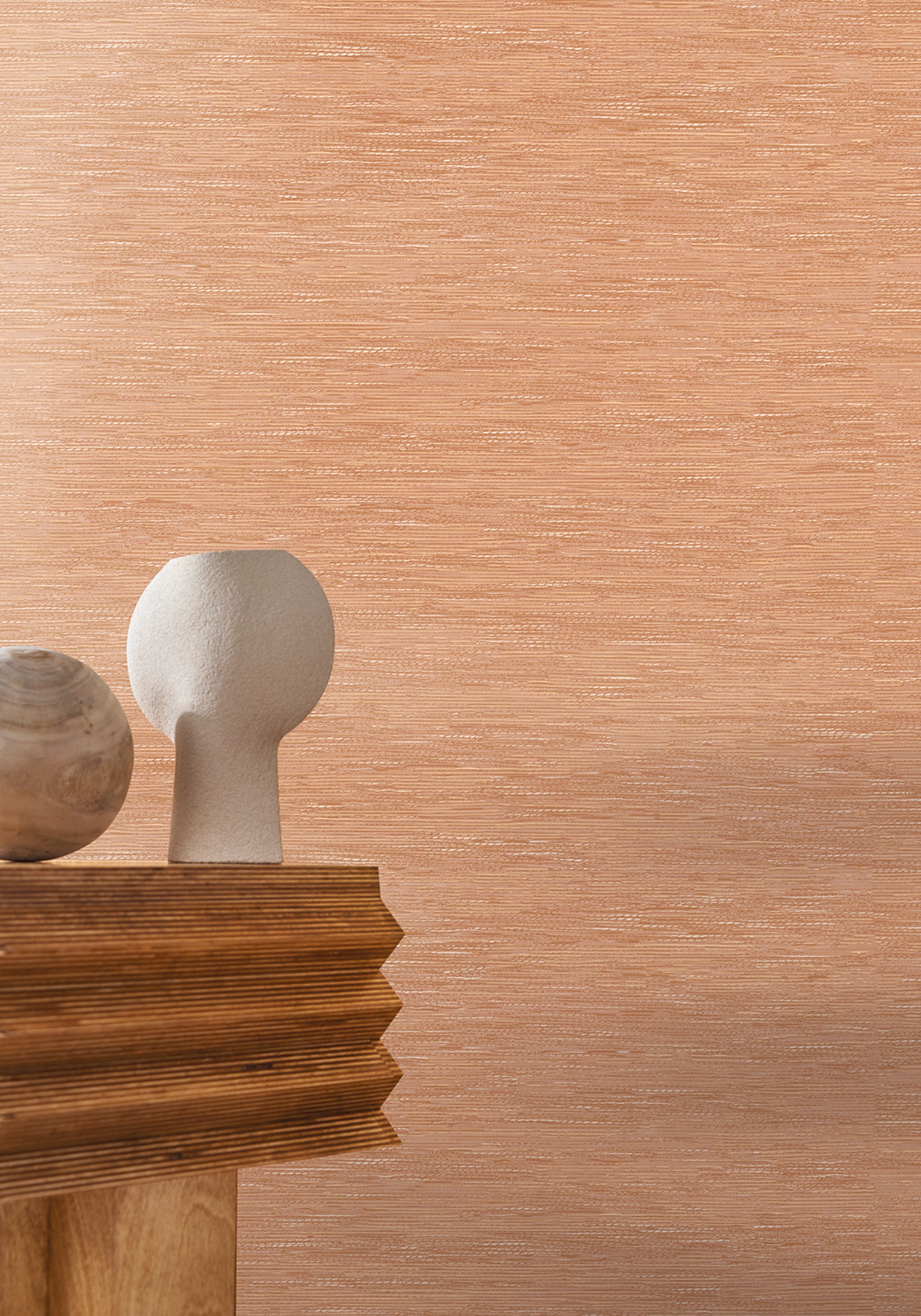 Strukturierte Tapete, die Jacquard-Stoff imitiert TATAMI - PERLE hellbeige