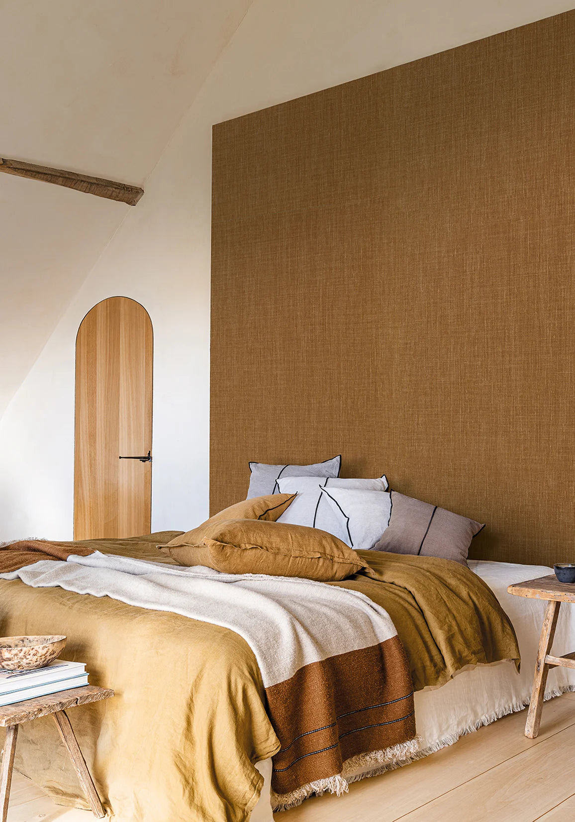 Structuurverf die canvas imiteert LINUM - CIEL lichtblauw