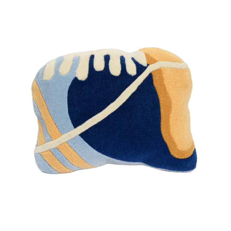 CAVE decorative pillow navy blue with orange