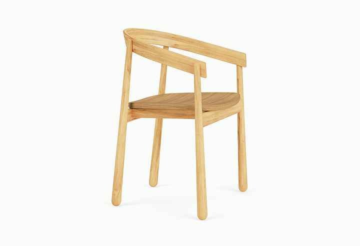 HOMERUN Chair in Light Oak Wood