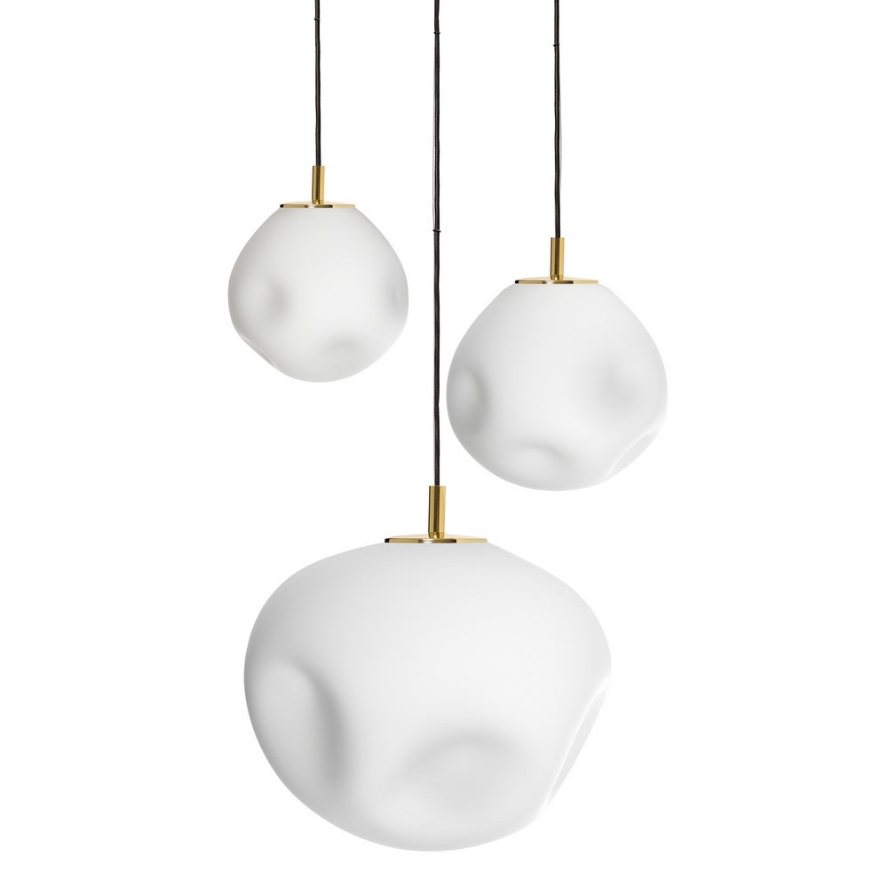Lampa wisząca trzypunktowa CLOE złoty – Kaspa