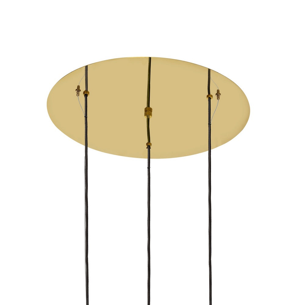 Lampa wisząca trzypunktowa CLOE złoty – Kaspa