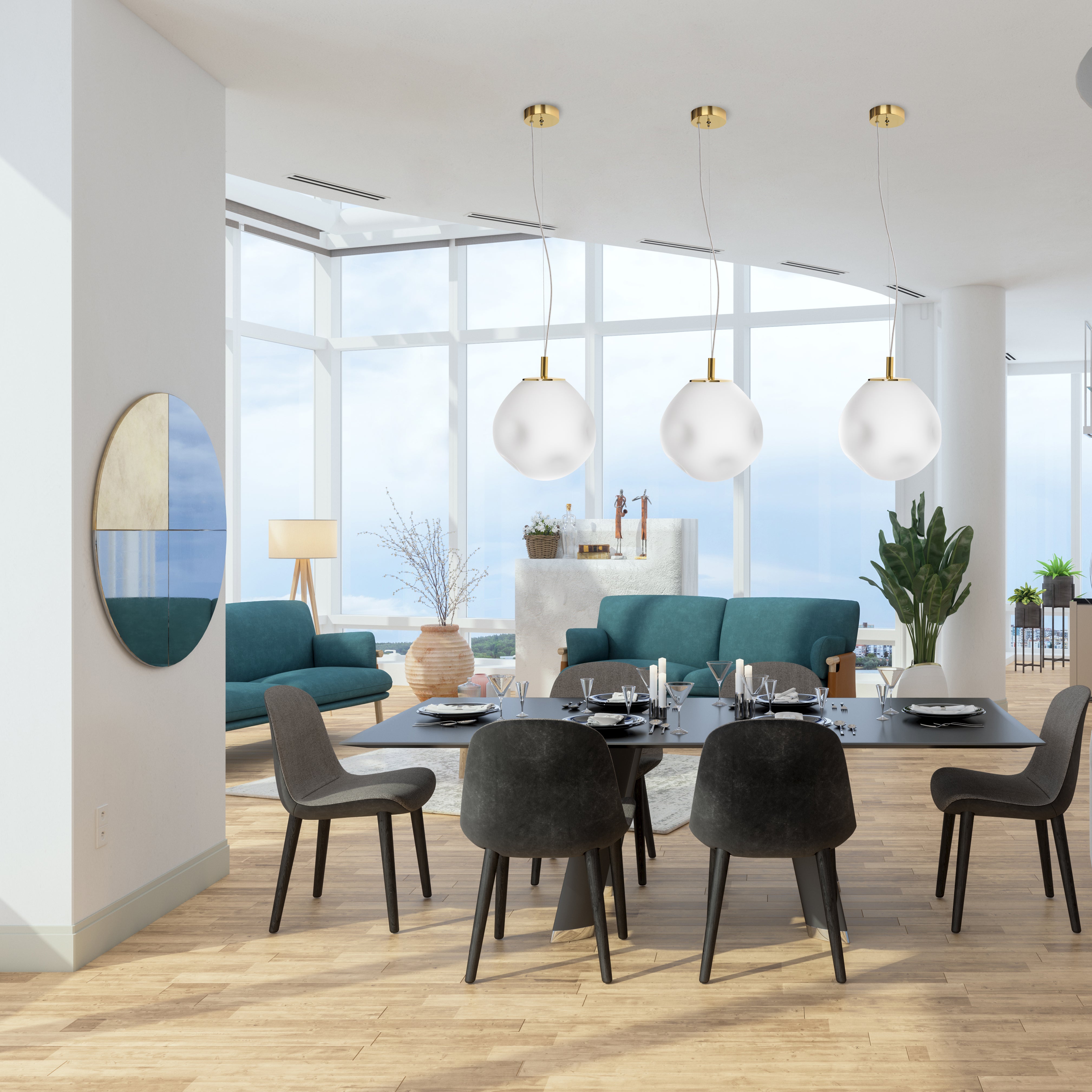 Hanglamp CLOE goud