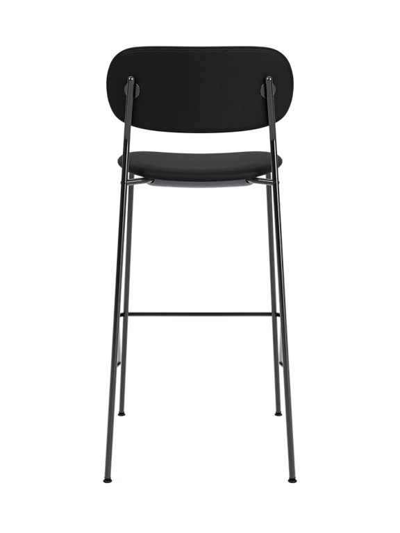 Upholstered stool CO black