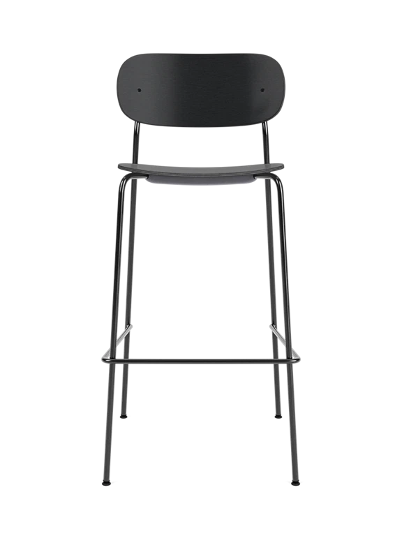 Hocker CO schwarz Eichenfurnier
