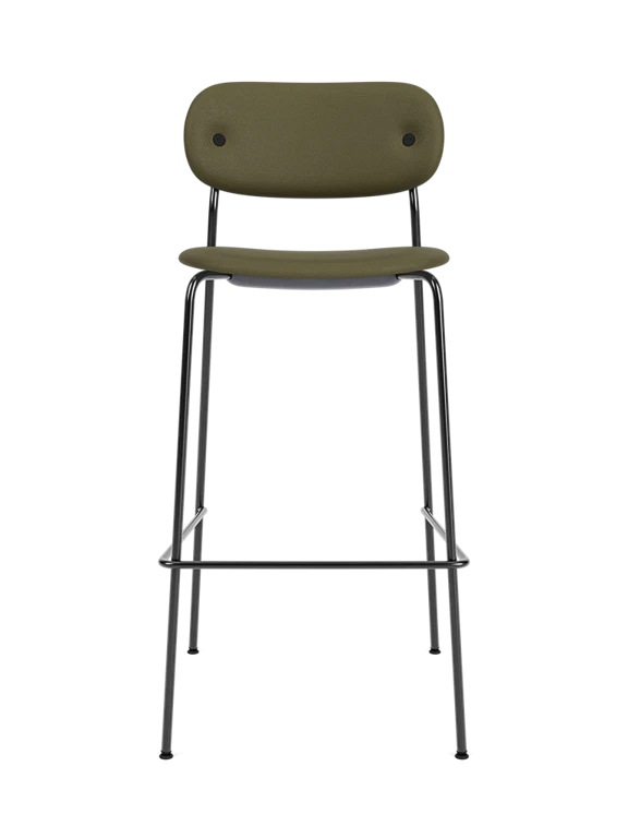 Upholstered stool CO green