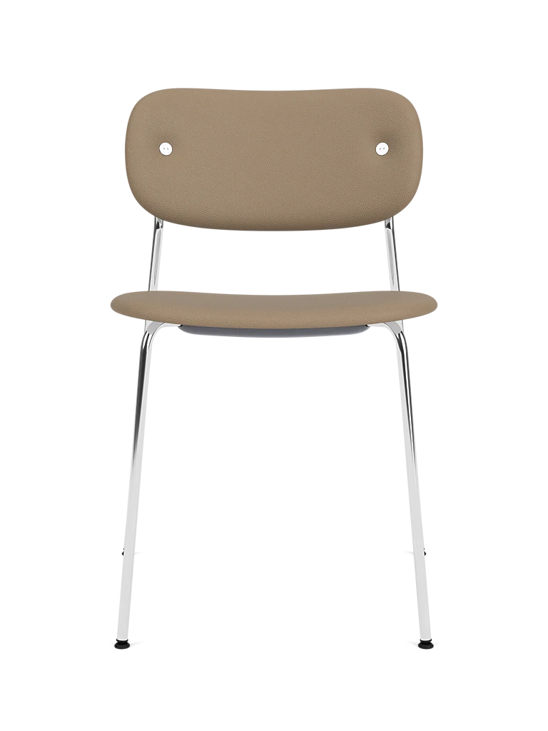 CO Chair beige with chrome base