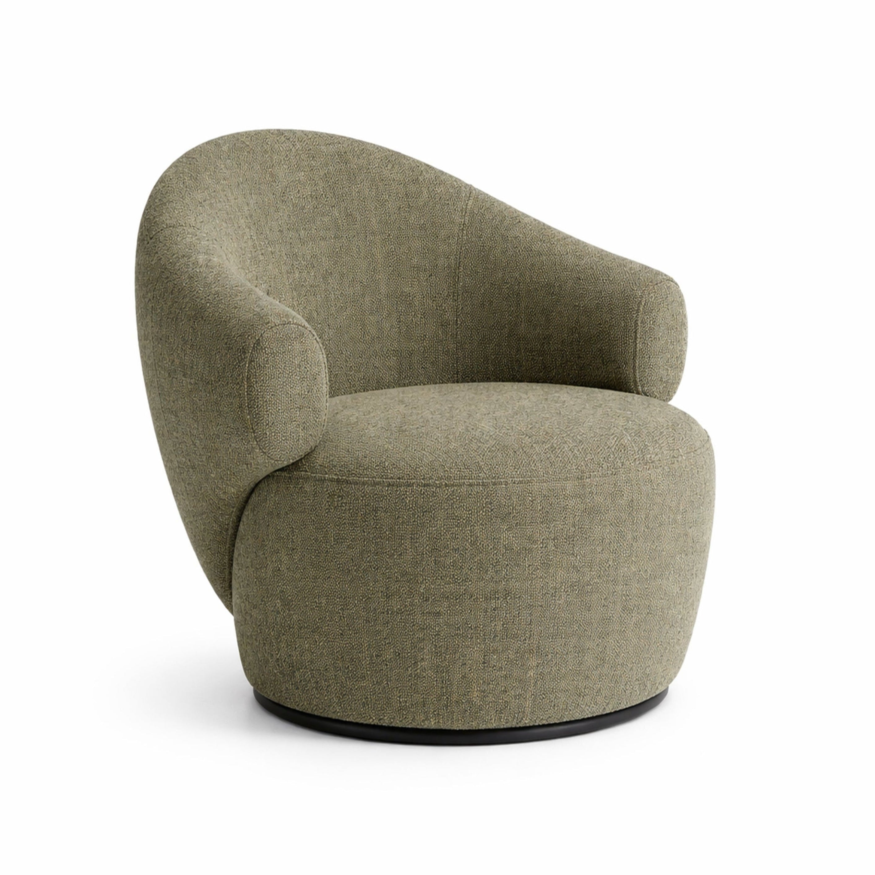 Fauteuil CONVA groene boucle