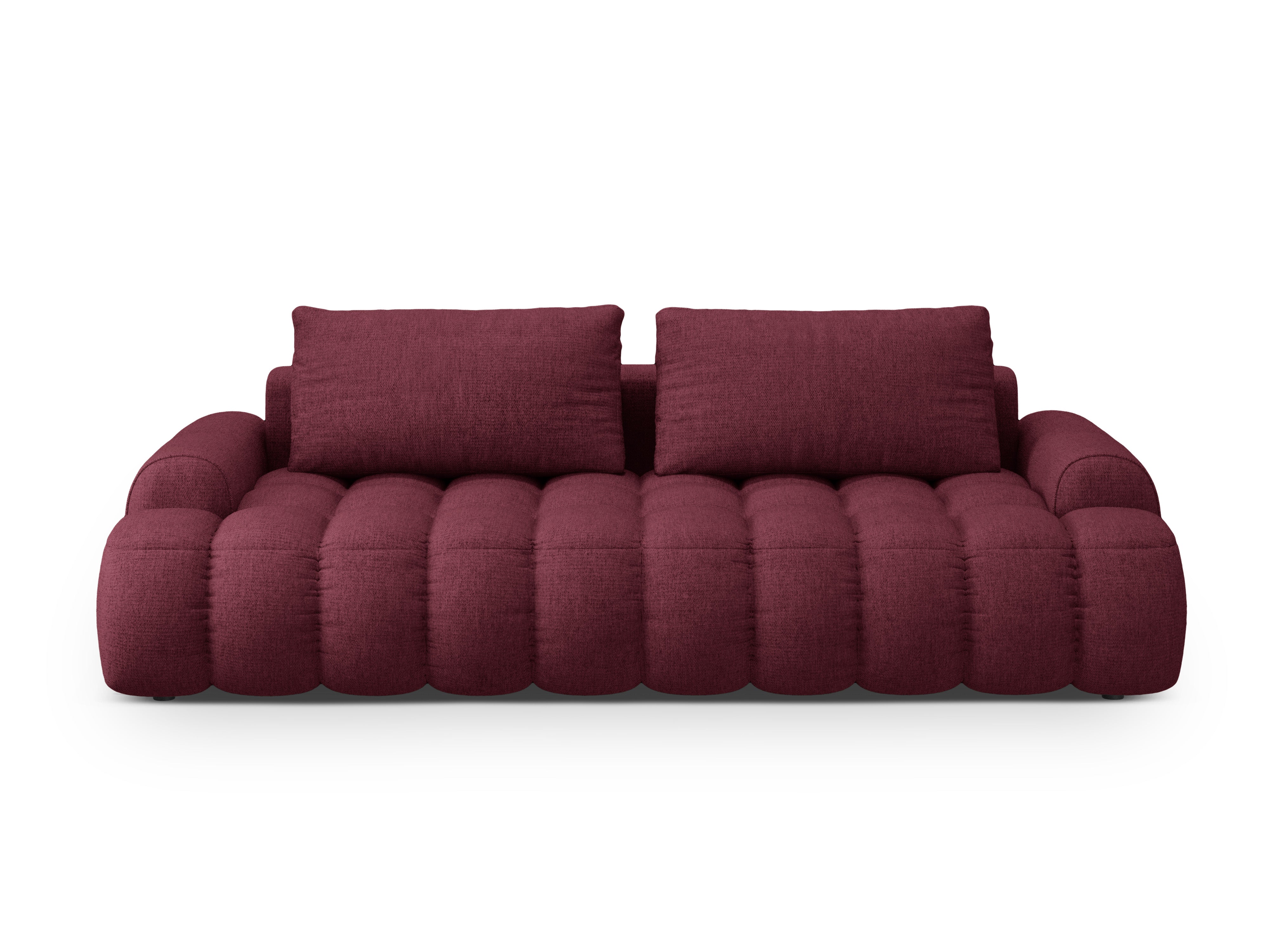 Sofa met slaapfunctie voor 4 personen LINZ bordeauxrood
