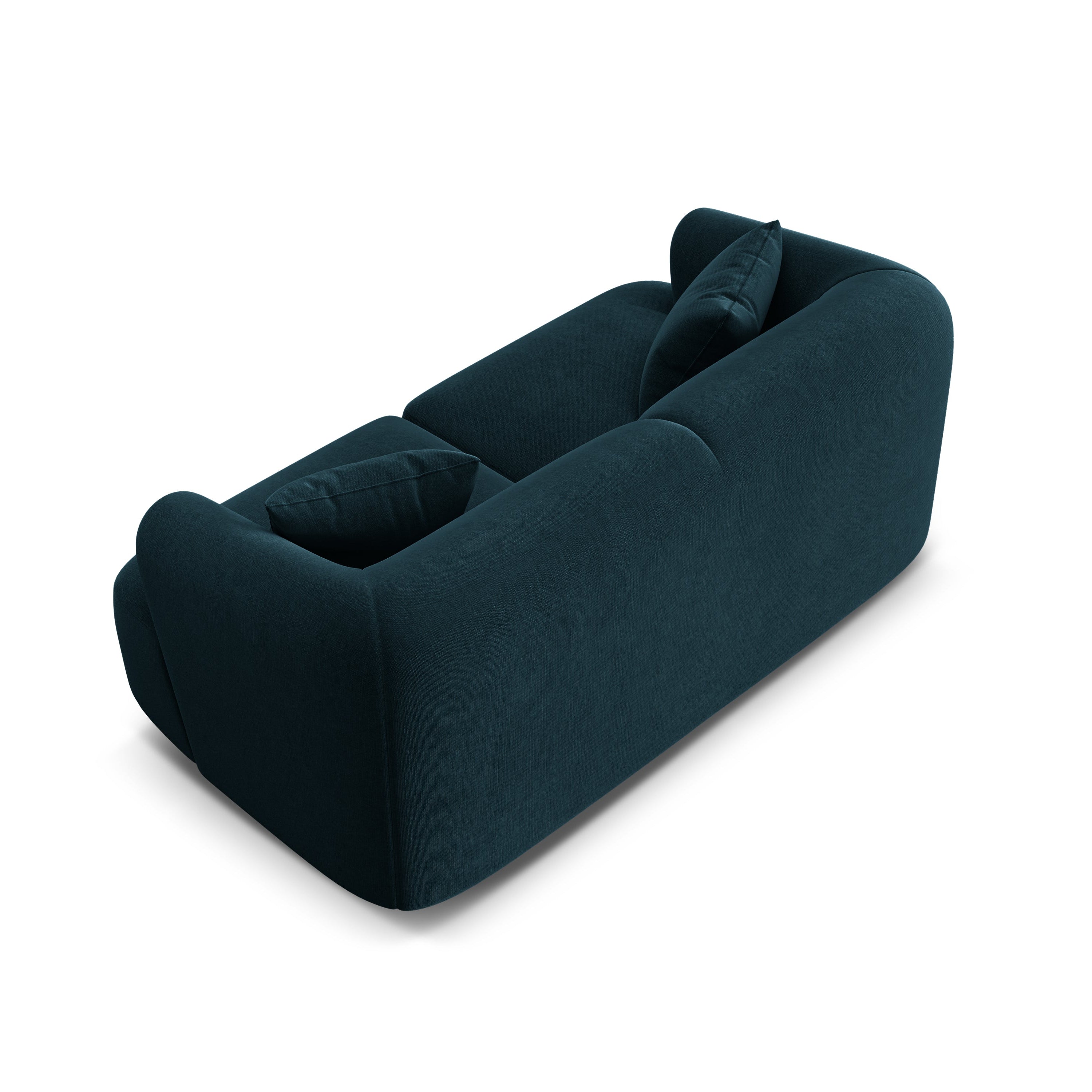 Sofa van fluweel voor 2 personen CAMPI petrol