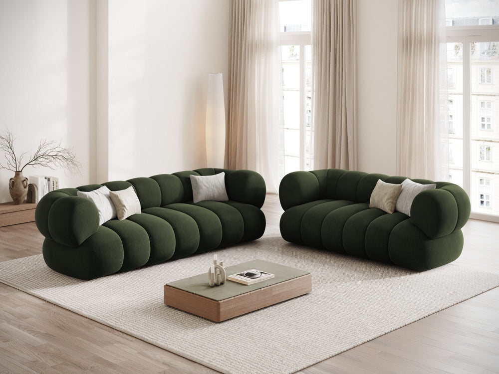 2-seater velvet sofa KOGE green