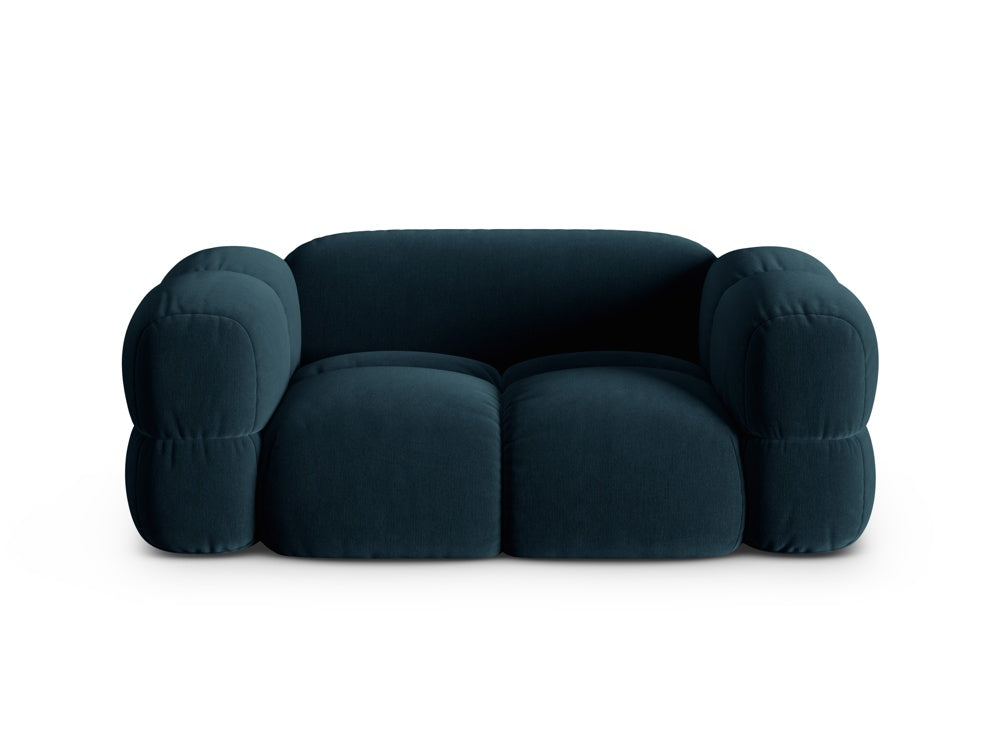 Sofa 2-zits fluwelen LORETTO petrol