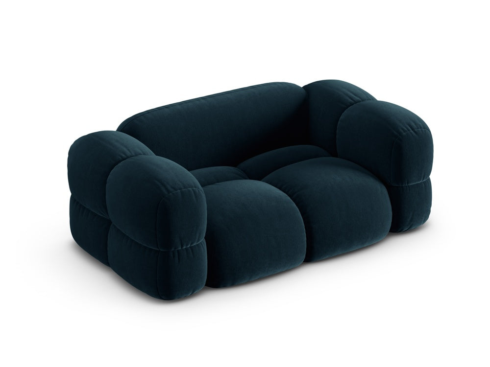 Sofa 2-zits fluwelen LORETTO petrol