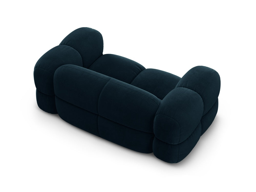 Sofa 2-zits fluwelen LORETTO petrol