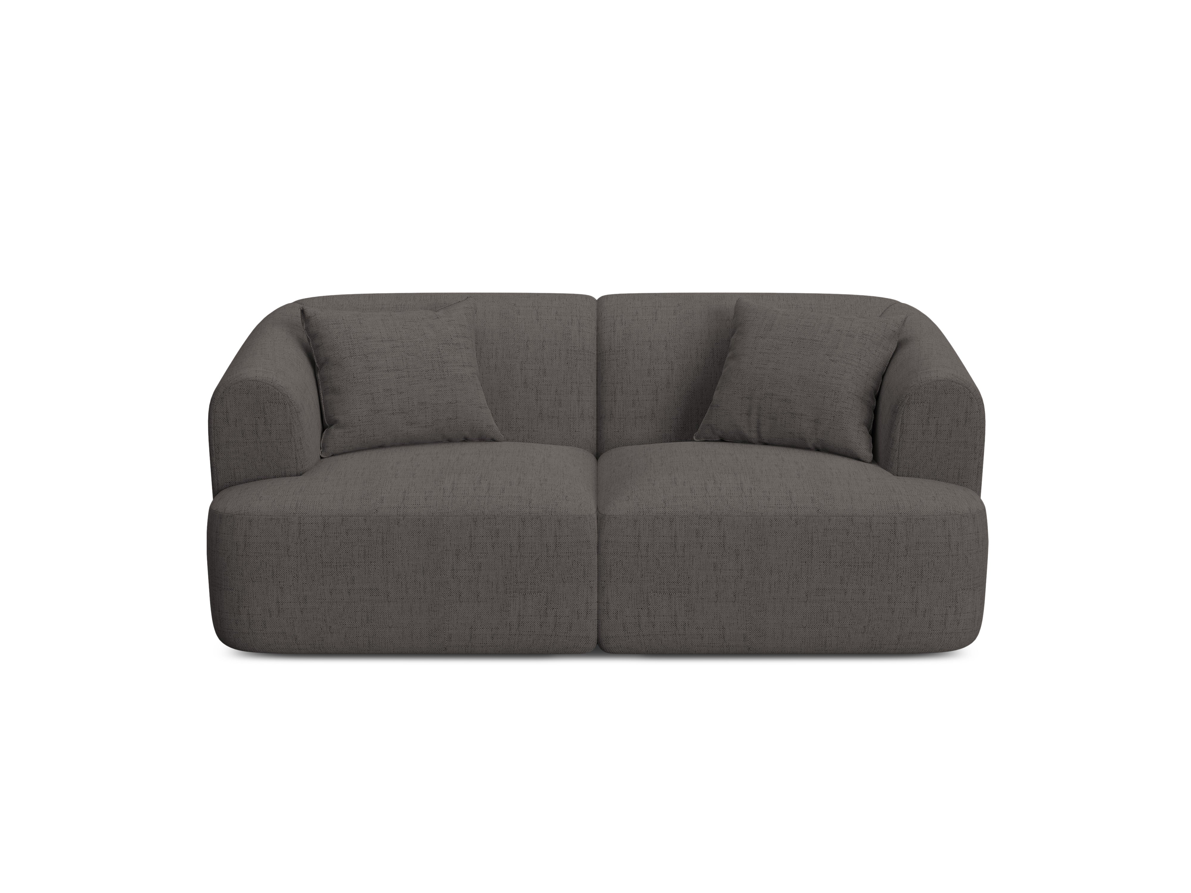 Sofa 2-zits CAMPI grijs sjaal