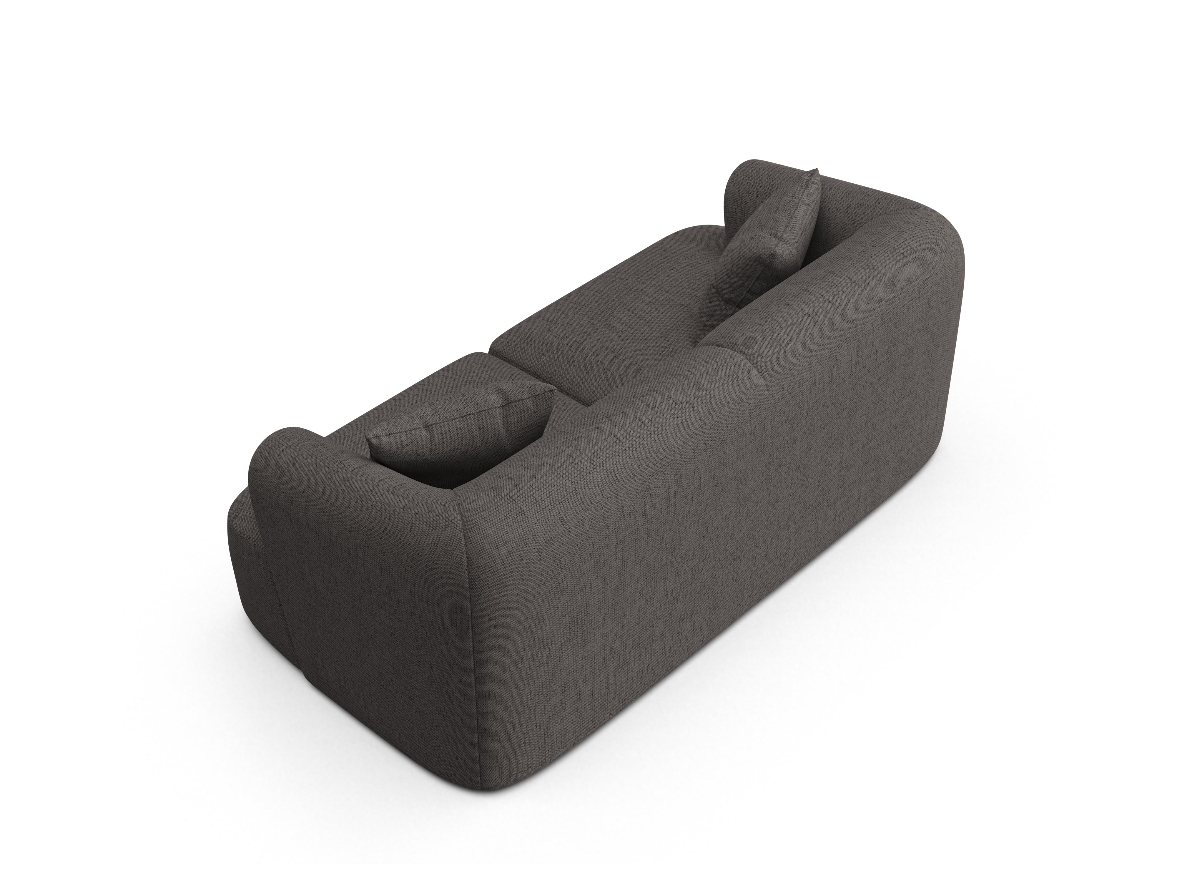 Sofa 2-zits CAMPI grijs sjaal