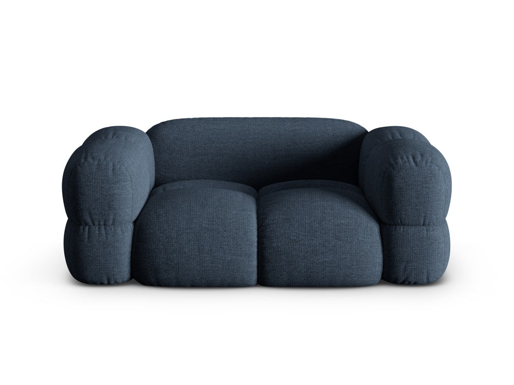 LORETTO blue velvet 2-seater sofa