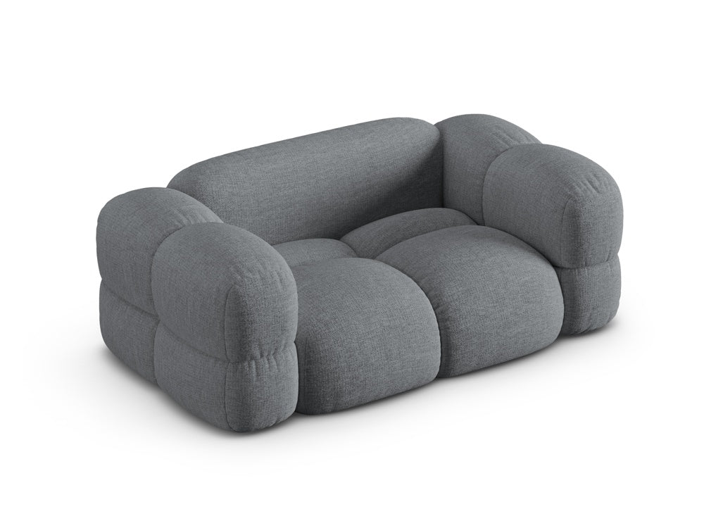 Sofa 2-sitzig LORETTO grau-blau
