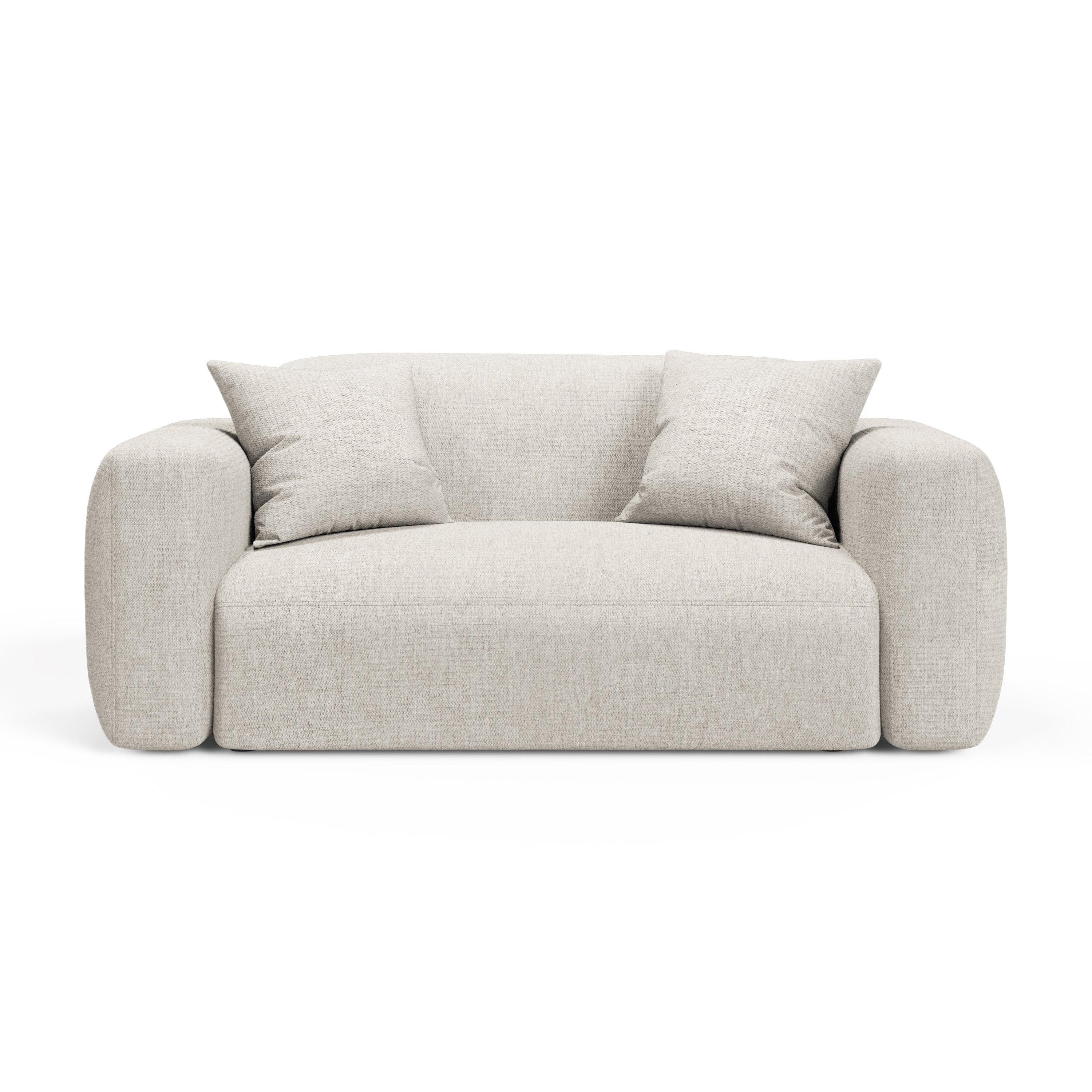 Sofa 2-Sitzer STRINO creme Chenille