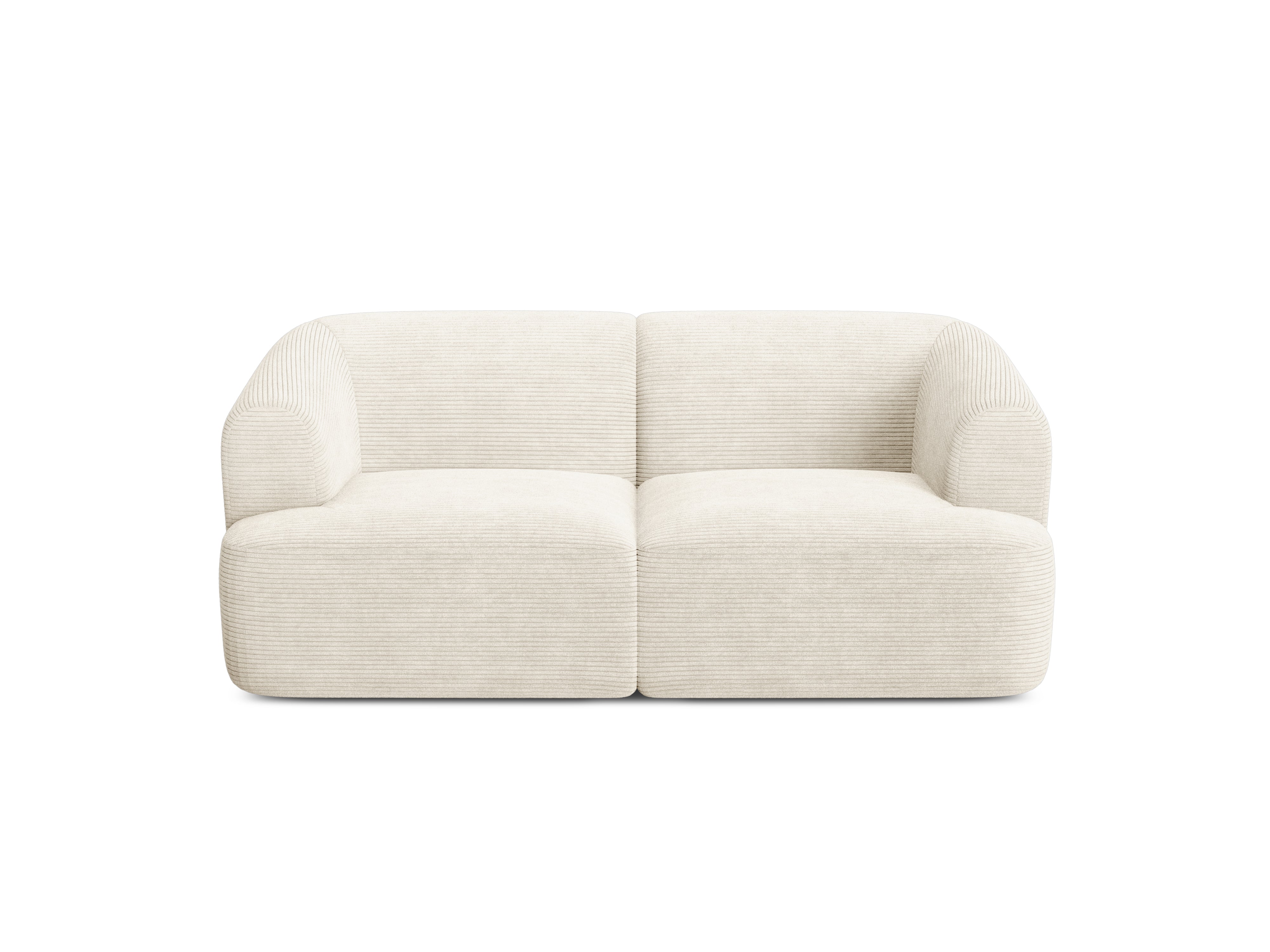 Sofa 2-zits CAMPI crème fluweel