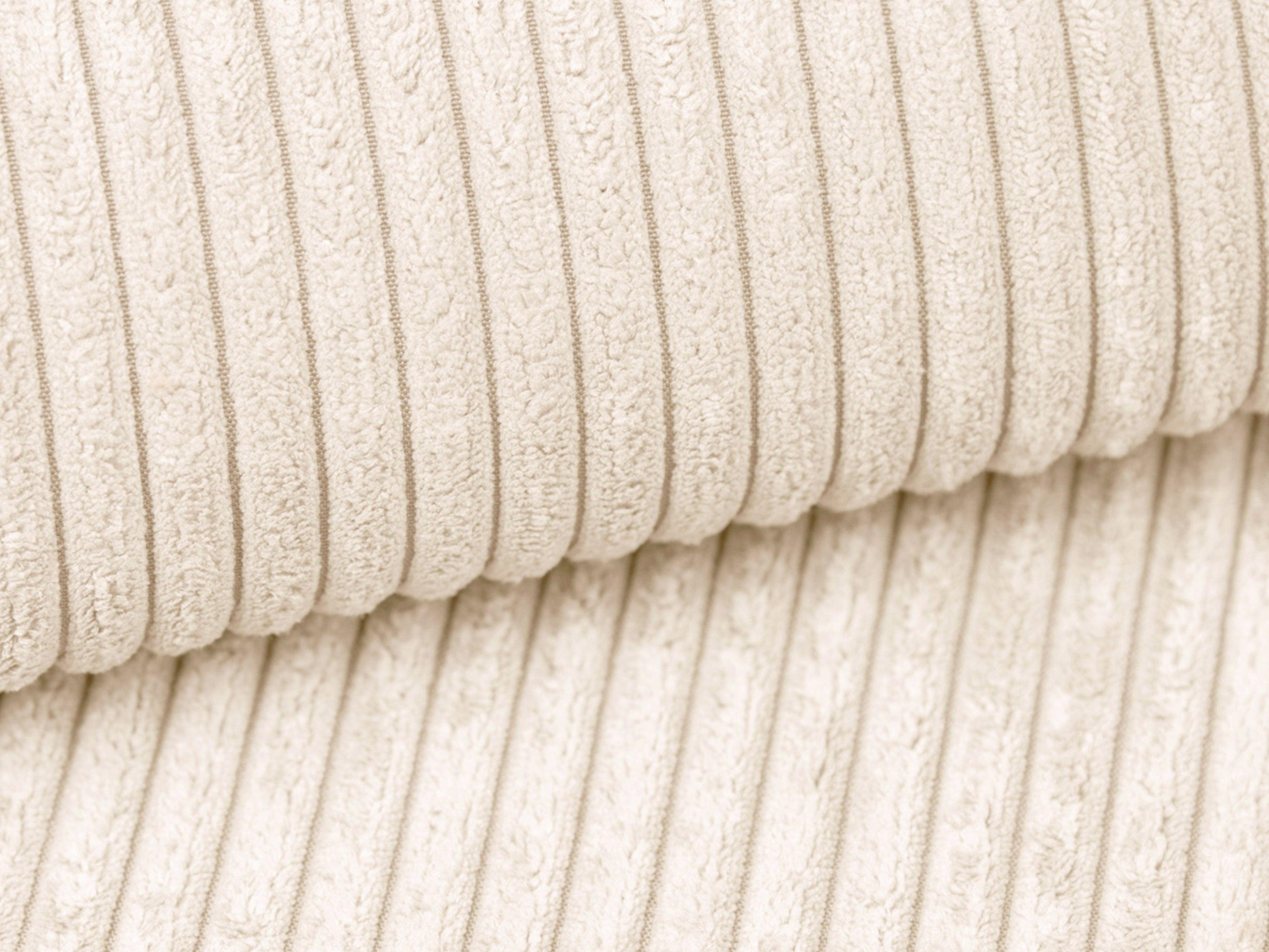 Sofa 2-zits CAMPI crème fluweel